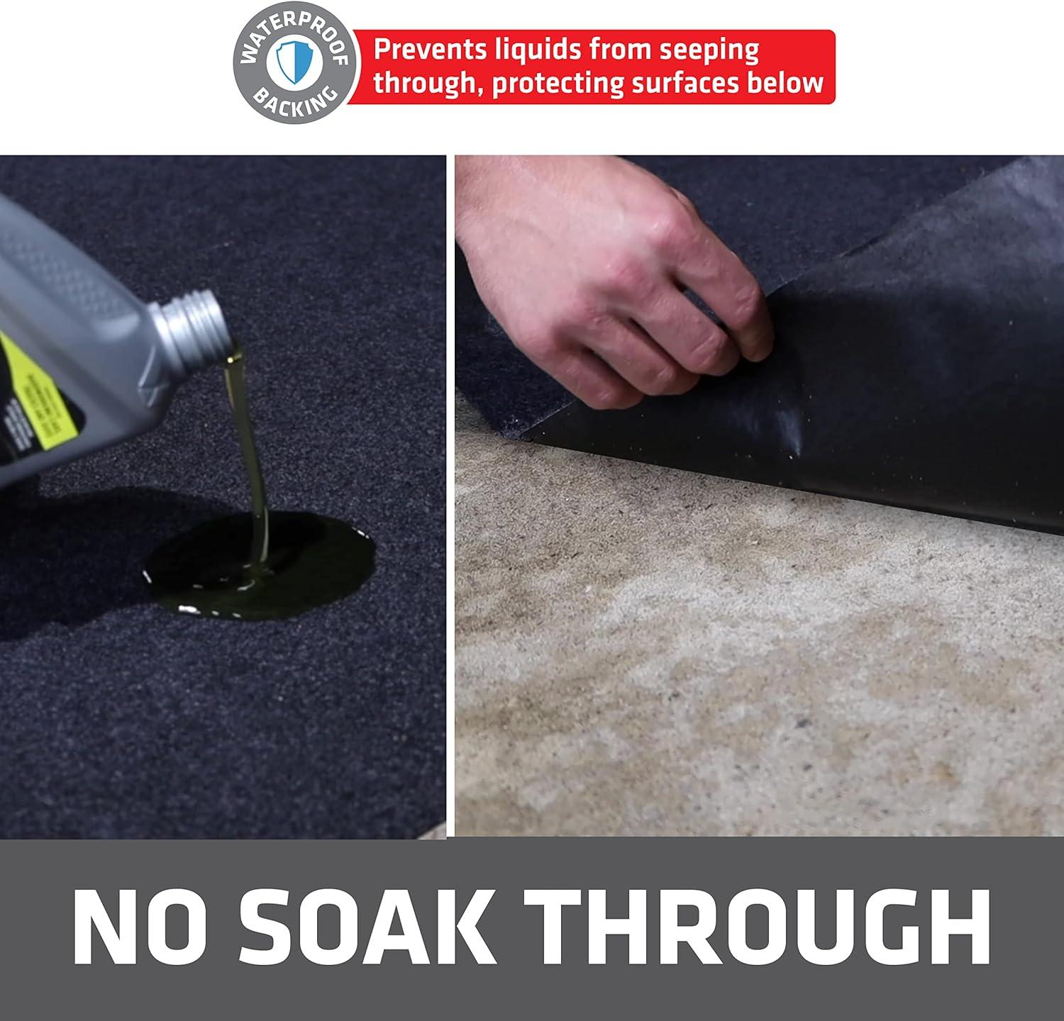 Drymate Oil Spill Mat, Protects Garage Floor, Absorbent, Waterproof, Reusable, Washable