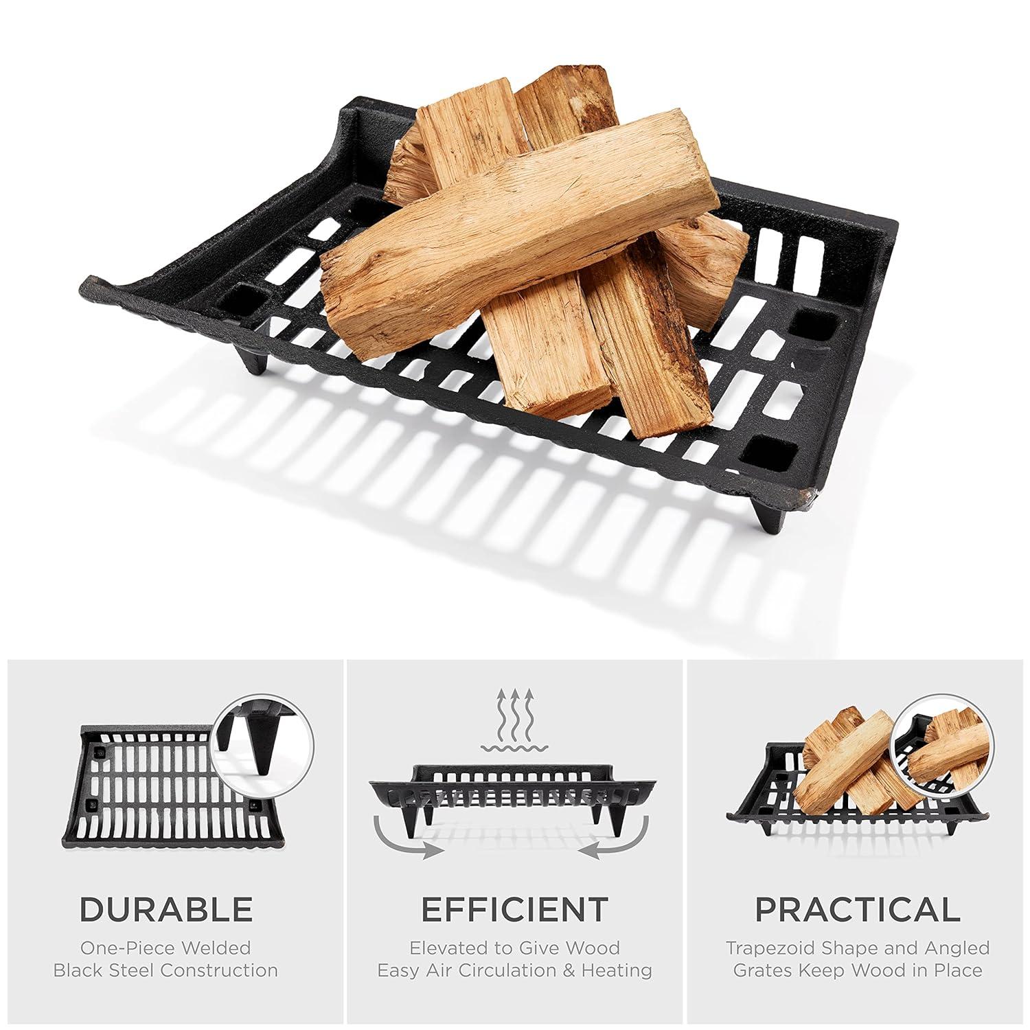 UniFlame Zero Clearance Cast Iron Stack Grate