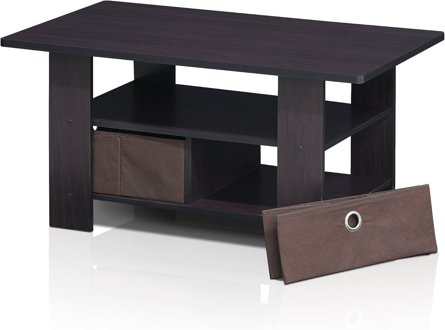 Furinno Andrey Coffee Table with Bin Drawer, Multiple Colors