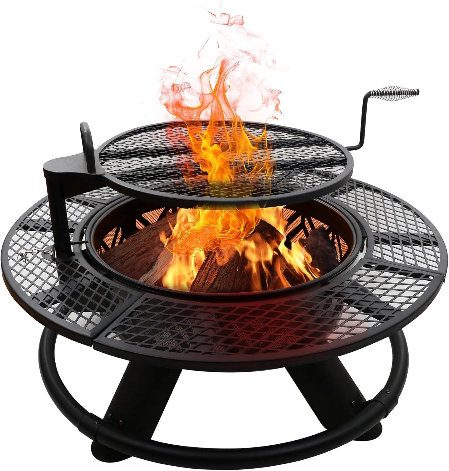 Red Mountain Valley 47" Fire Pit, Alloy Steel