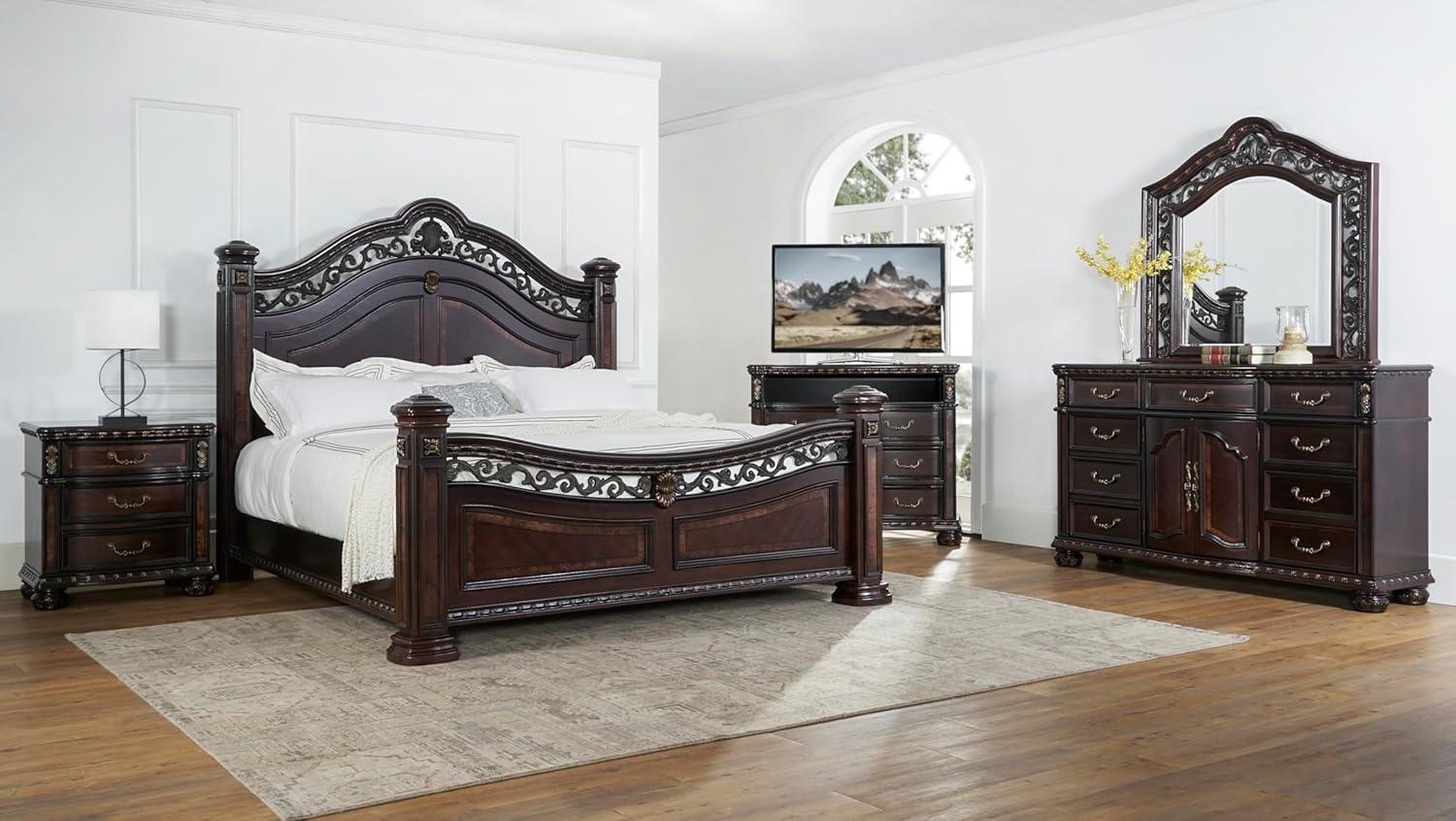 Steve Silver Monte Carlo Rich Cocoa Chocolate 3-drawer Wood Nightstand