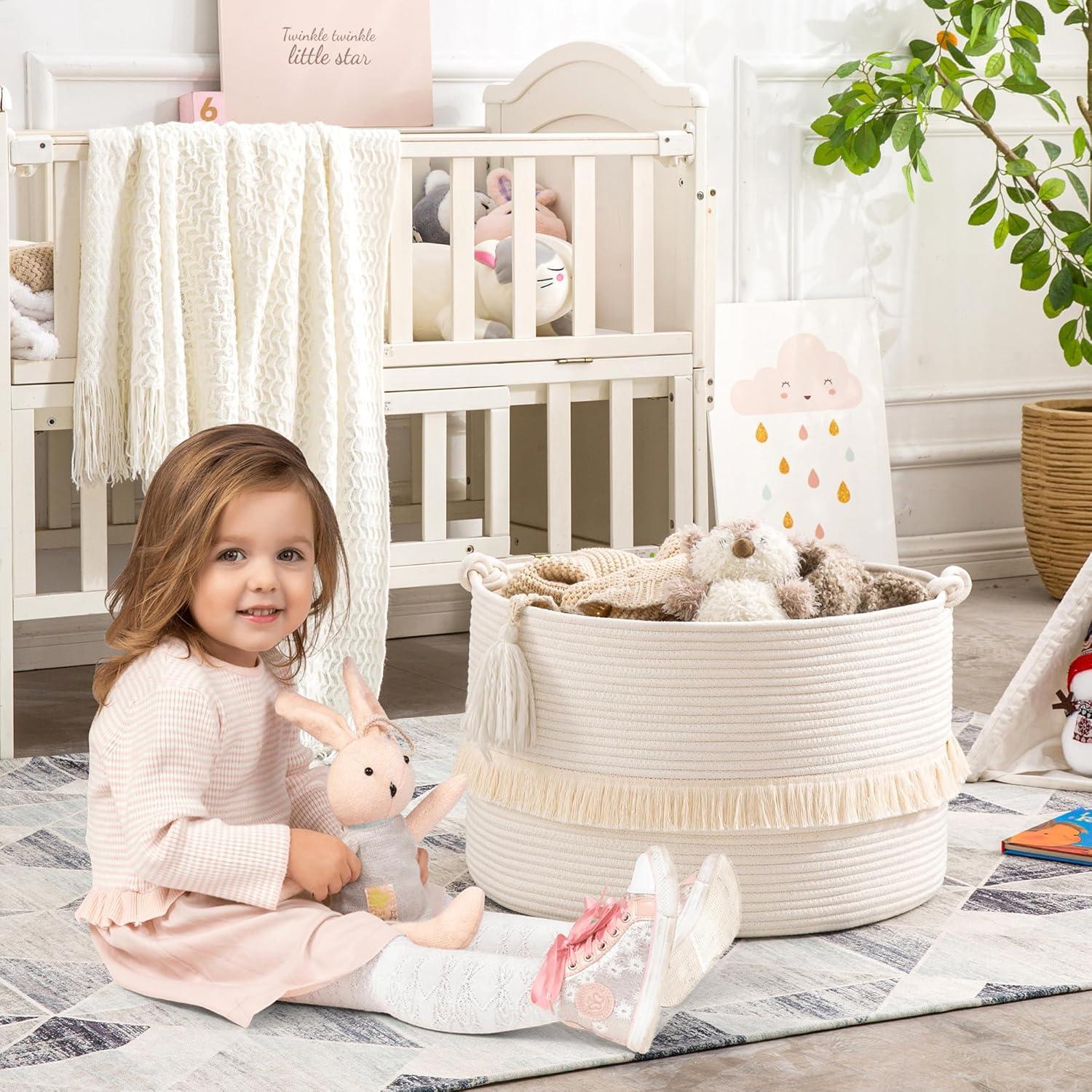 Beachcrest Home™ Fabric Laundry Basket