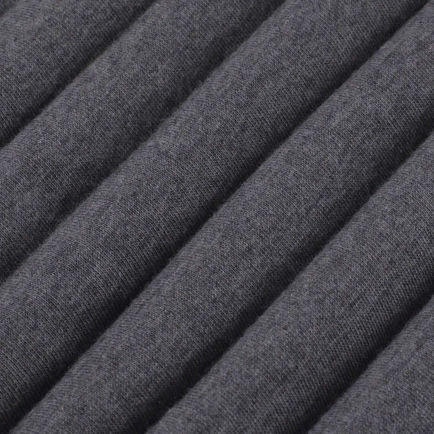 Queen Dark Gray Heather Organic Cotton Jersey Sheet Set