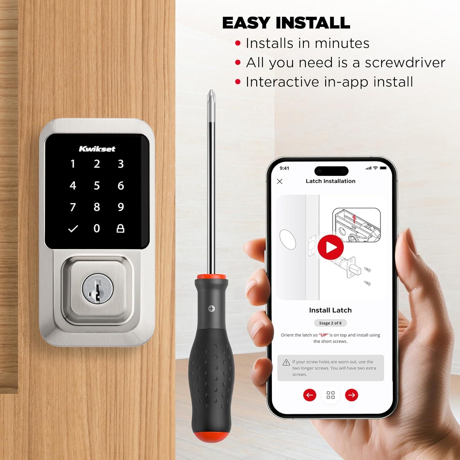 Kwikset Halo Touchscreen Wi-Fi Smart Lock in SN