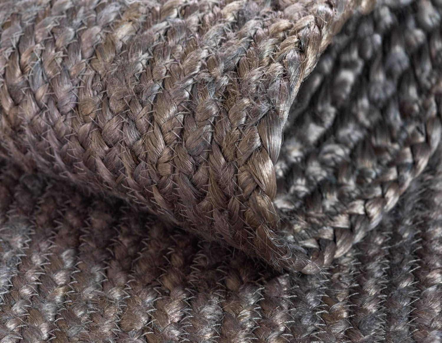 Unique Loom 5' 1 x 8' 0 Dhaka Braided Jute Rectangle Area Rug