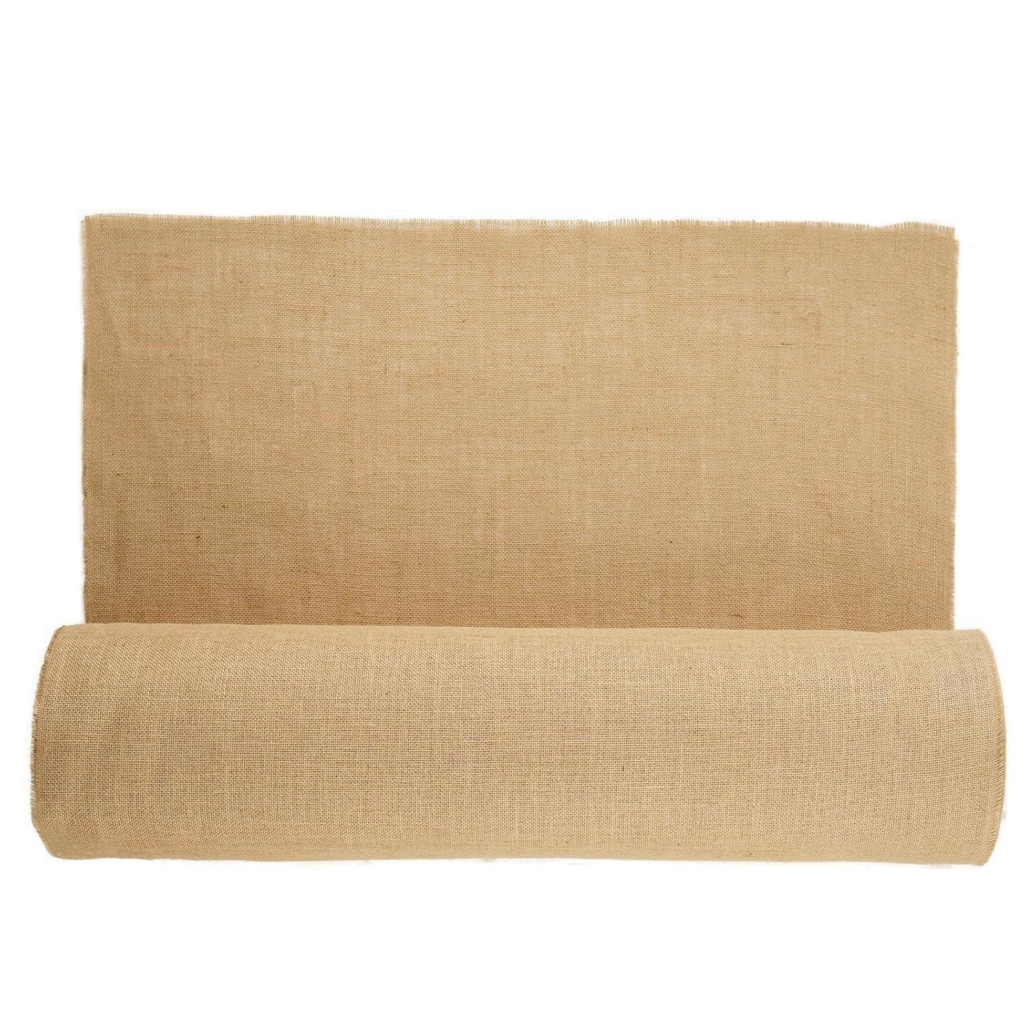 VEVOR Burlap Fabric Roll, 36” x 150 ft High Density Natural Jute Fiber Material for Outdoor Plant Care, Tree Wrap Roll, Decor, DIY Crafts, Wedding, Garden Weed Barrier, Plants & Trees Winter Covering