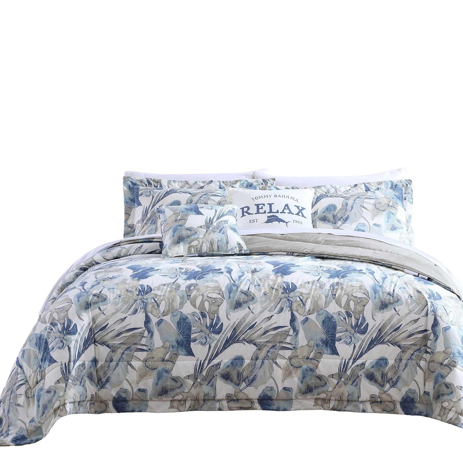 Tommy Bahama Home Tommy Bahama Raw Coast Blue Cotton Comforter Set