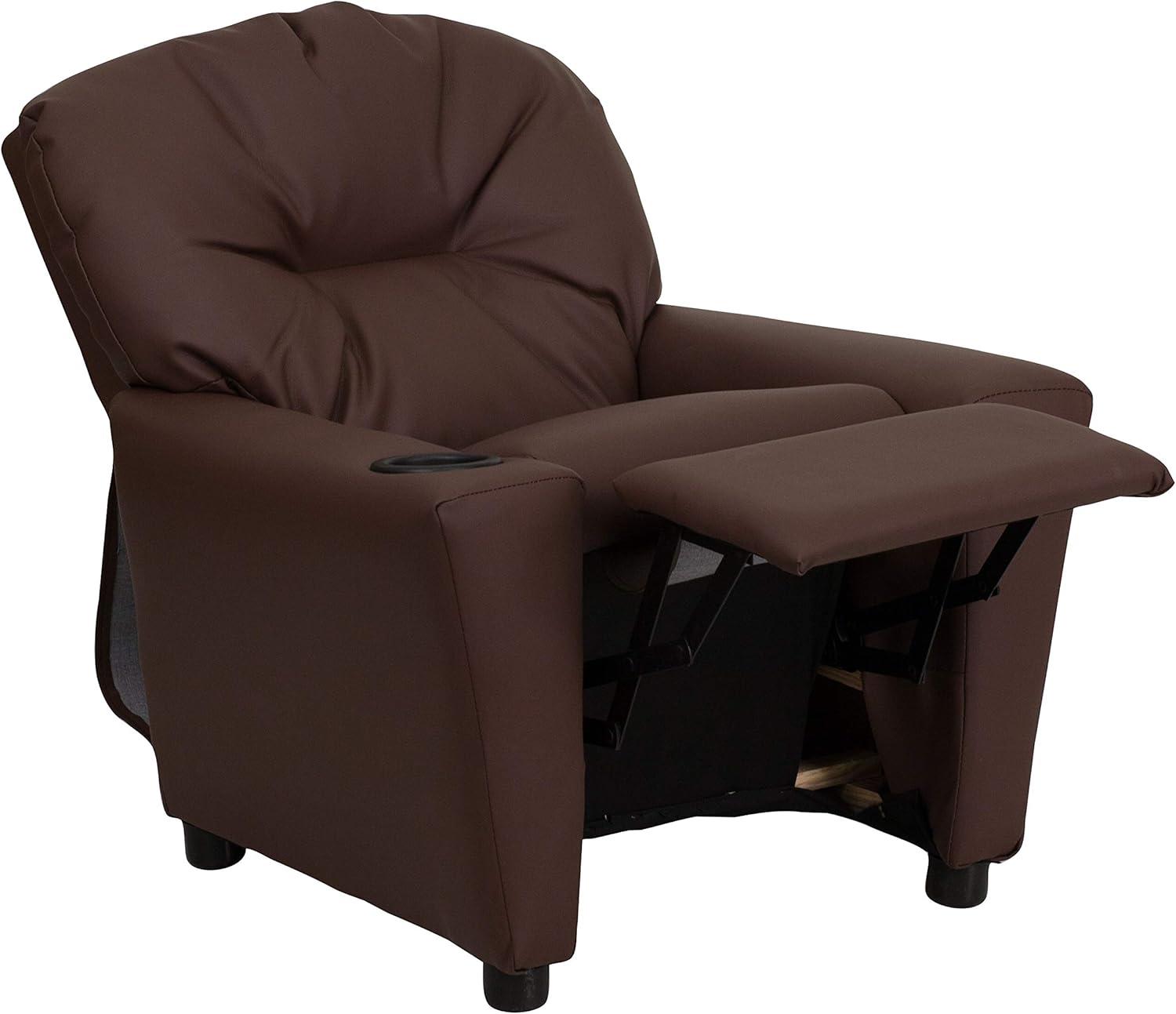 Flash Furniture Contemporary Kids Recliner with Cup Holder