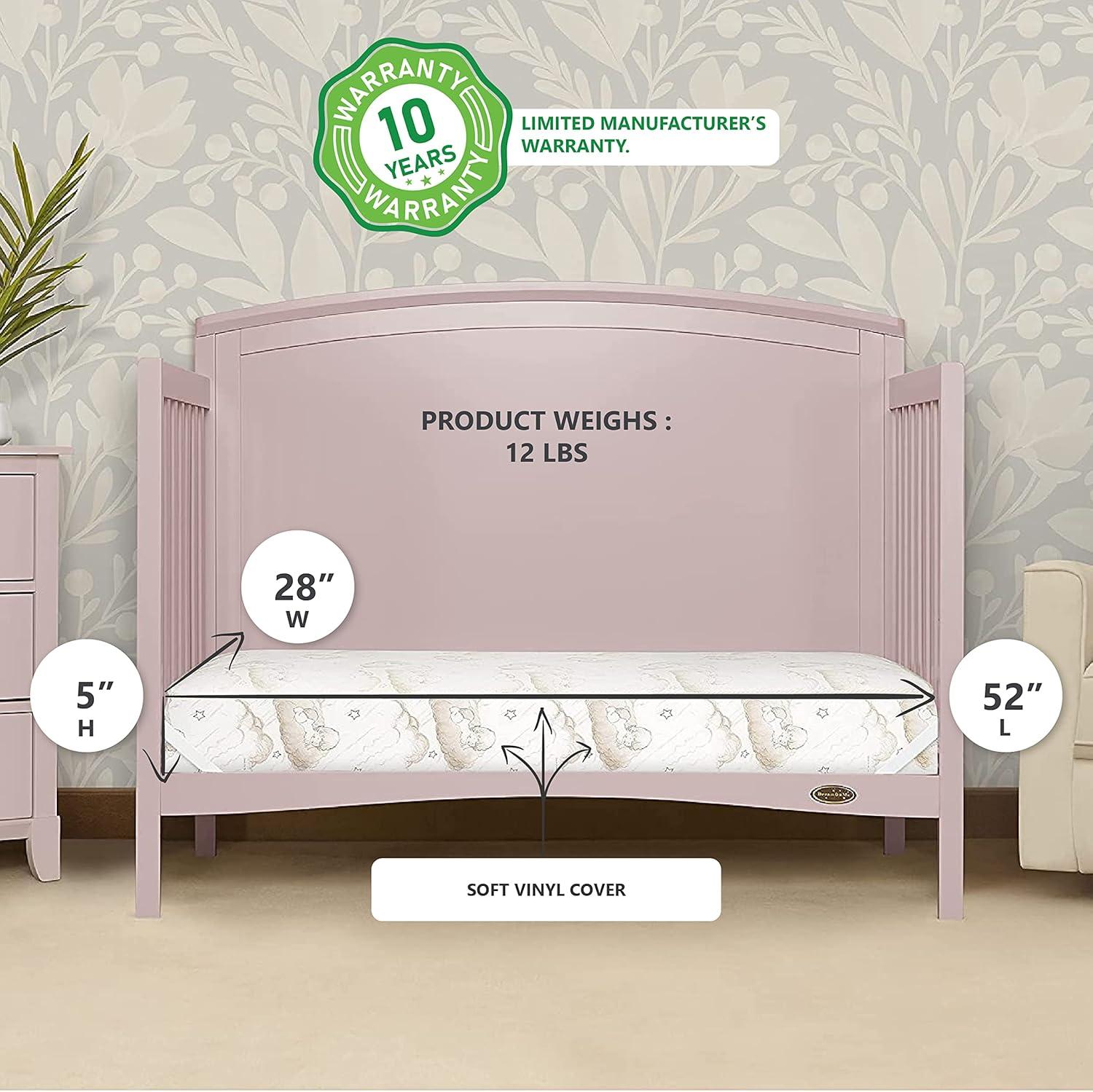 Duley 2 Stage Standard Crib/Toddler Rectangle Mattress