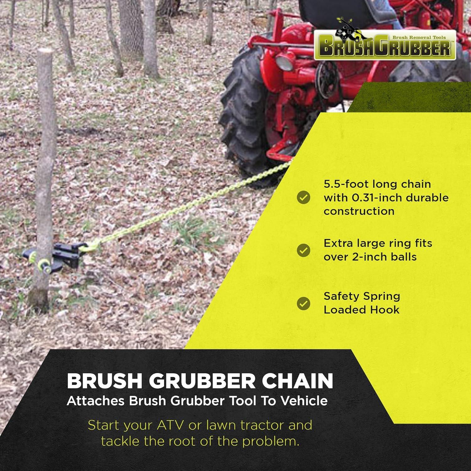 Brush Grubber Tugger Chain for Attaching Original Brush Grubber to Vehicle