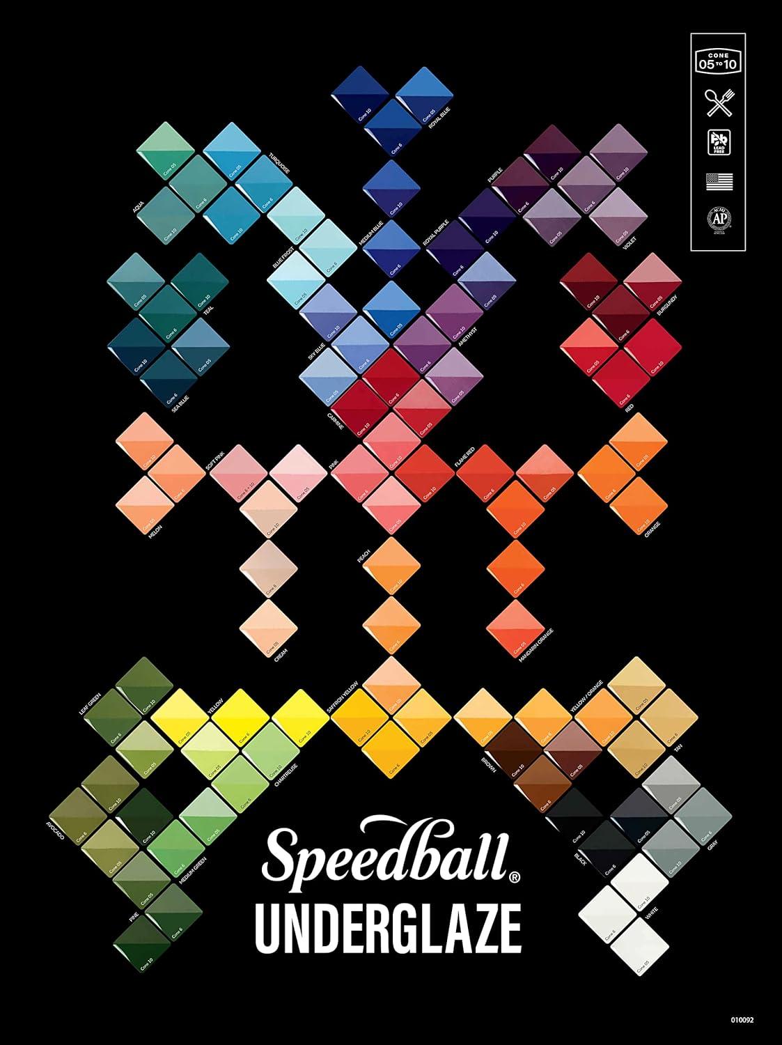 Speedball Ceramic Underglaze - Carmine, Opaque, 16 oz
