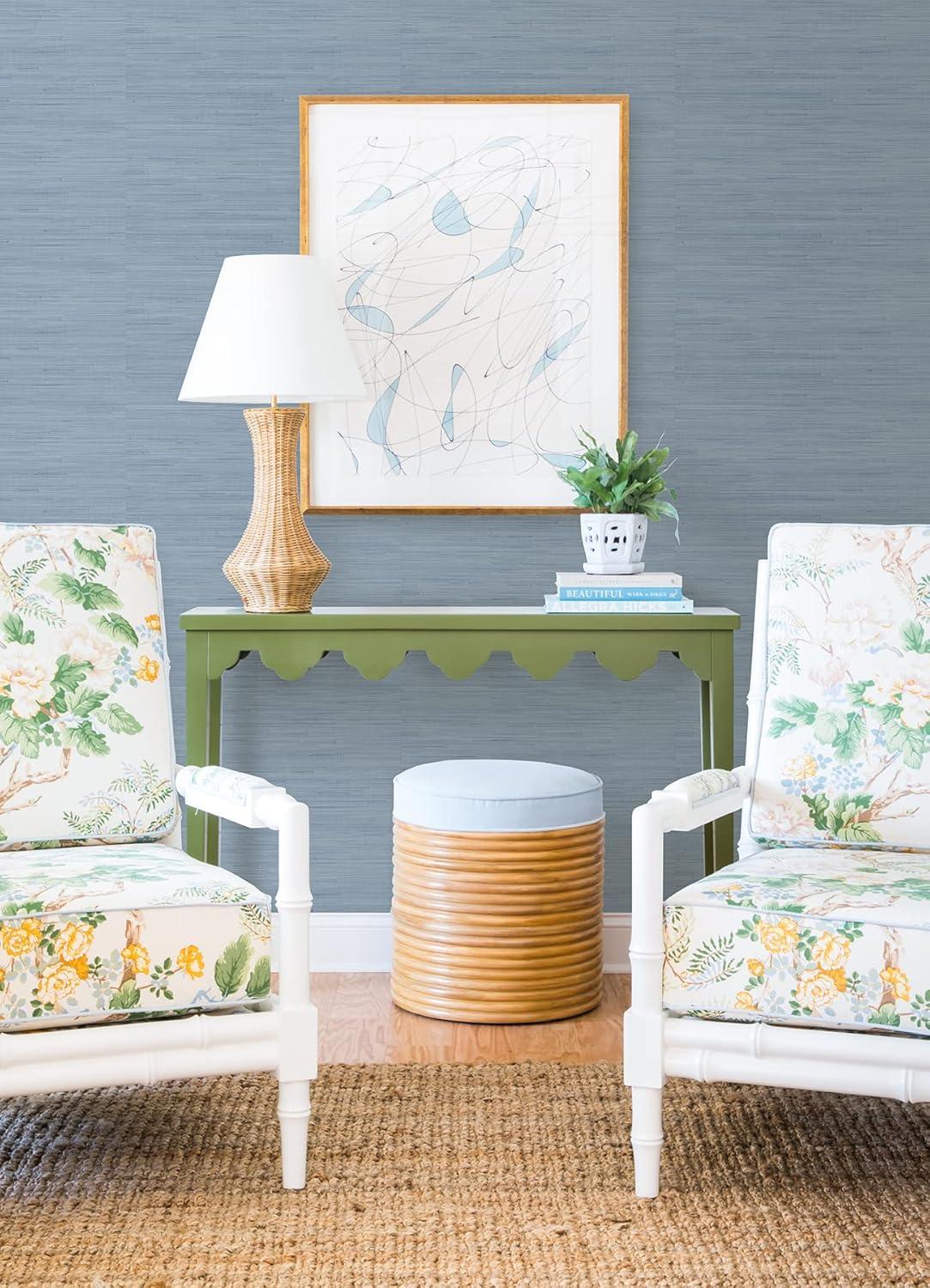 18 ft x 20.5 in x 0.025 in Grasscloth Peel and Stick Wallpaper Roll