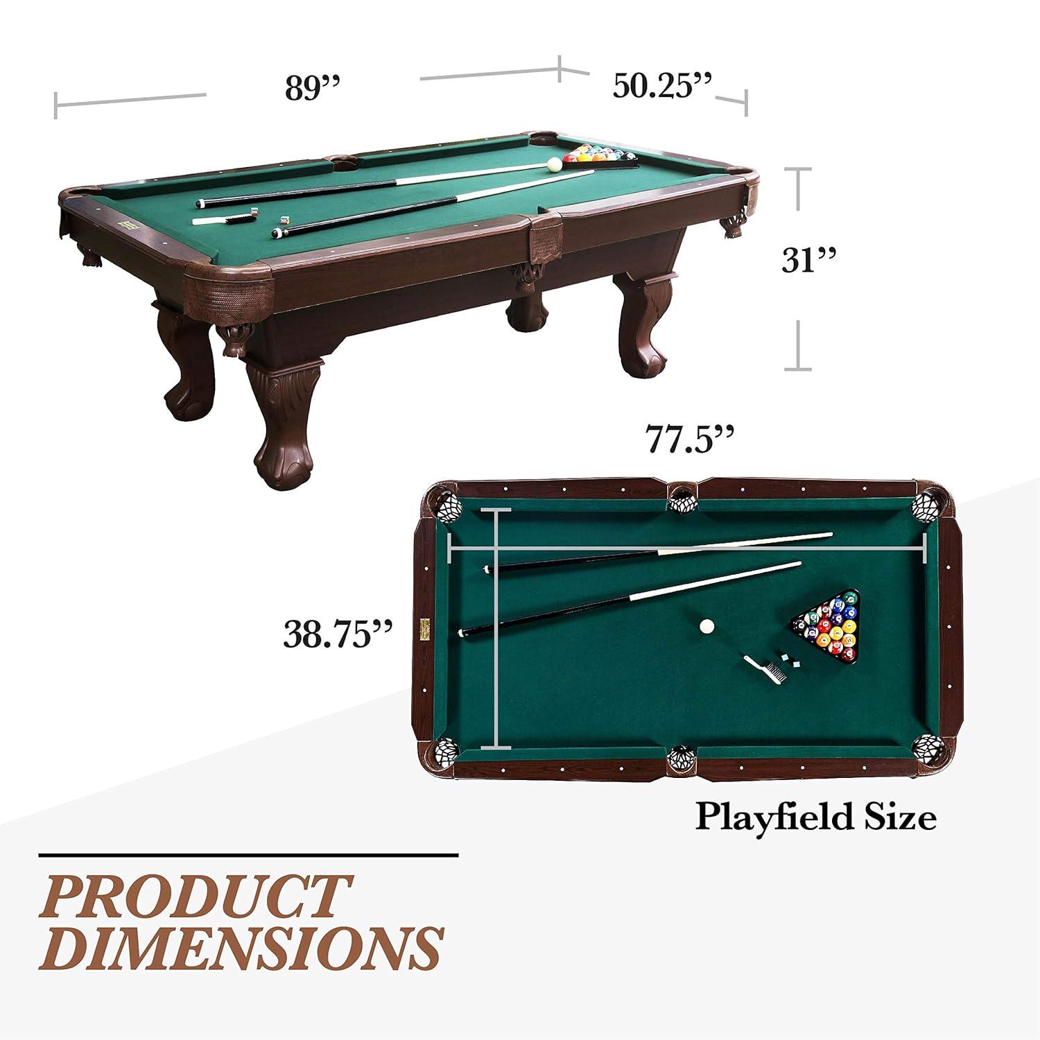 Barrington Billiards Company Barrington Springdale 7.5' Pool Table with Playing Accessories