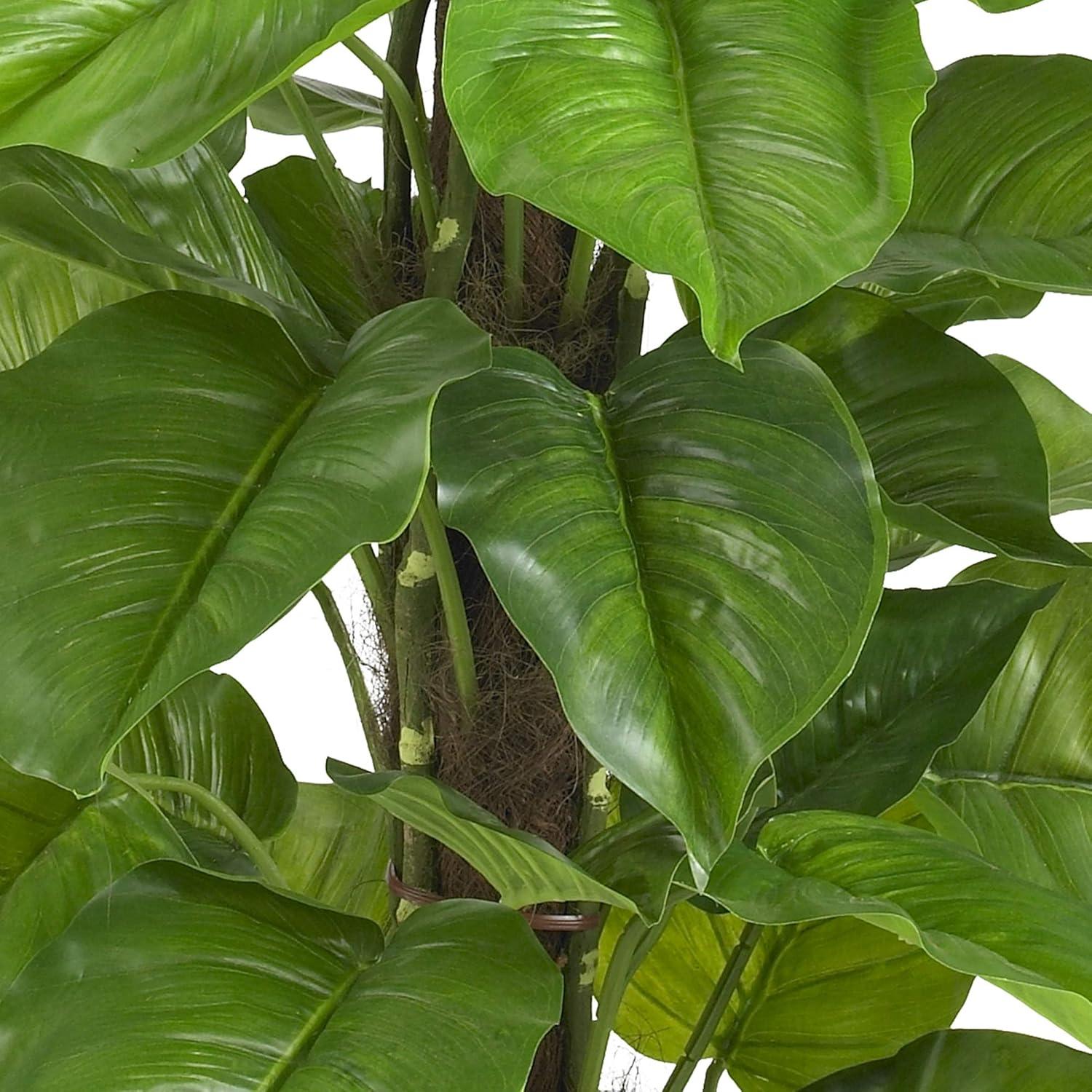 52" Faux Large Leaf Philodendron Plant