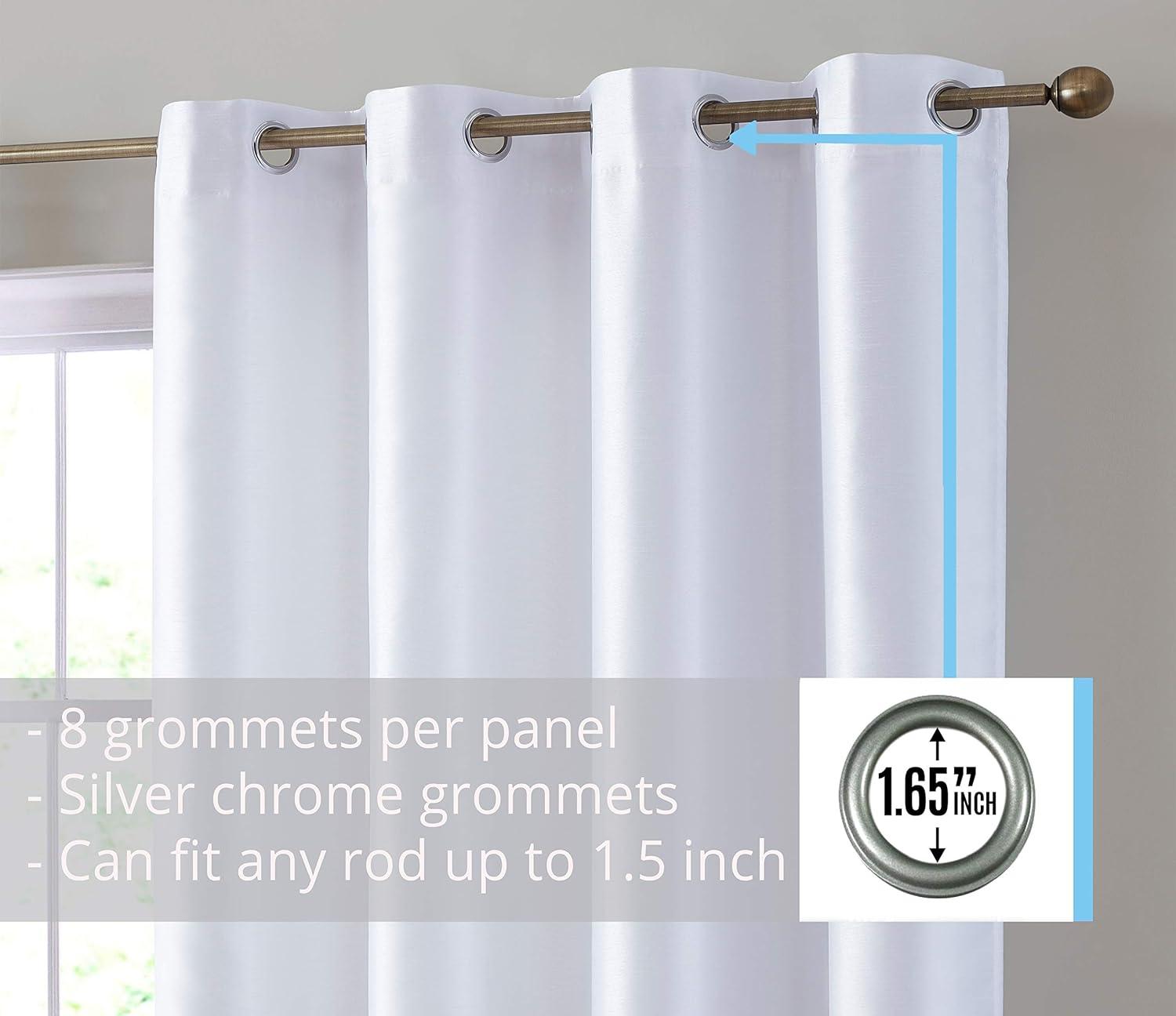 Eisenhart Polyester Semi Sheer Curtain Pair