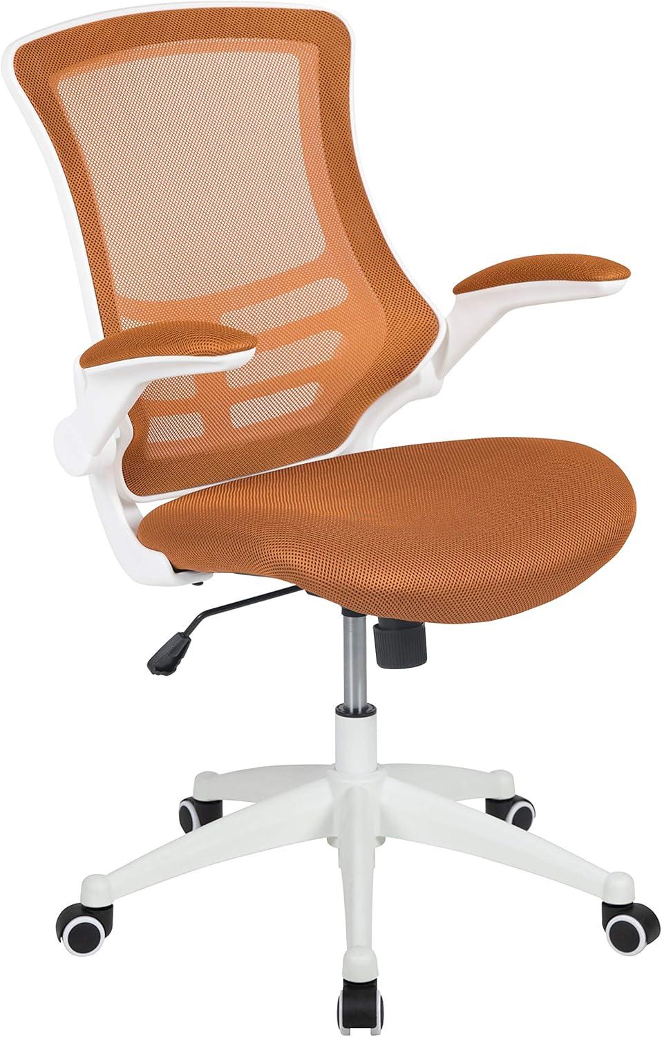 Flash Furniture Mid-Back Mesh Swivel Ergonomic Task Office Chair with Flip-Up Arms