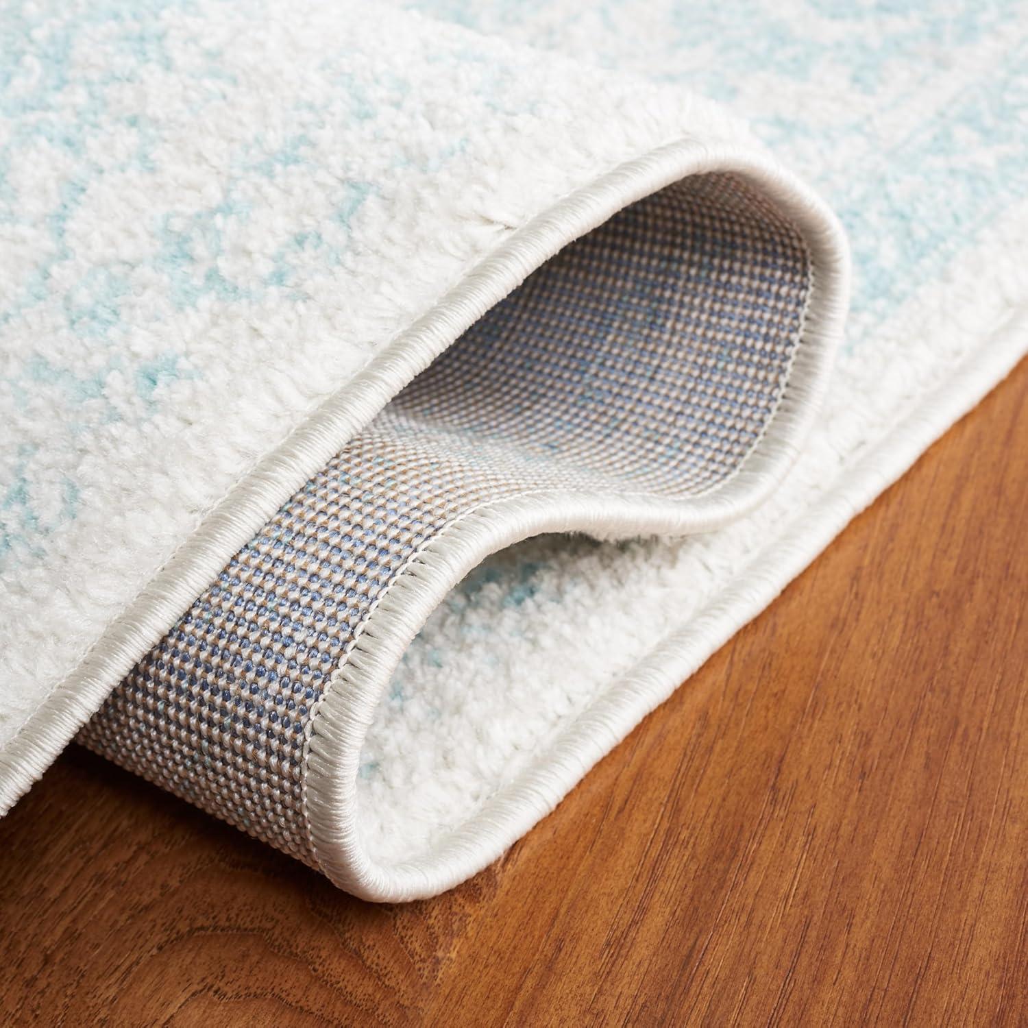 Adirondack ADR109 Machine Made Indoor Area Rug - Ivory/Light Blue - 6'x9' - Safavieh