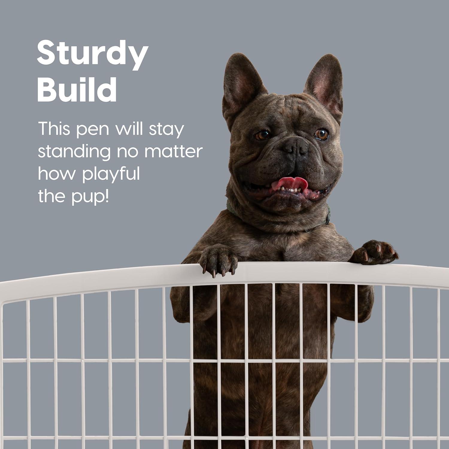 Zoey Tails 34.25'' H 8 Panel Exercise Pen With Door