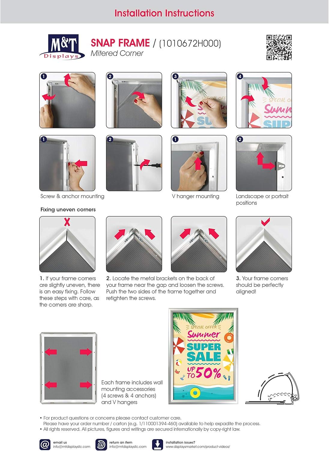 MT Displays Metal Picture Frame