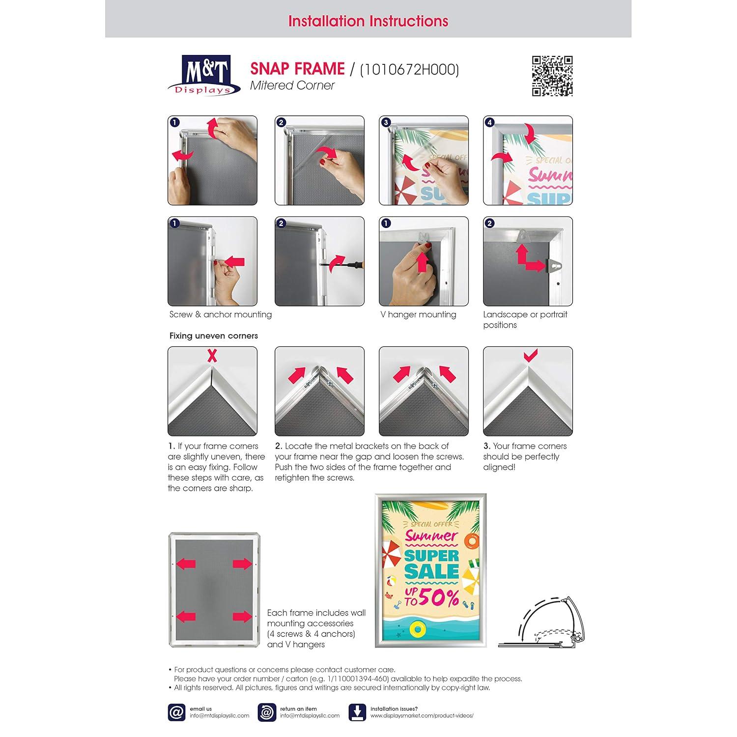 MT Displays Metal Picture Frame