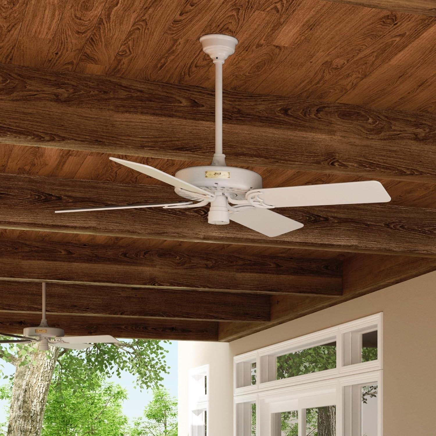 Hunter Original 52" 5 - Blade Outdoor Standard Ceiling Fan with Pull Chain