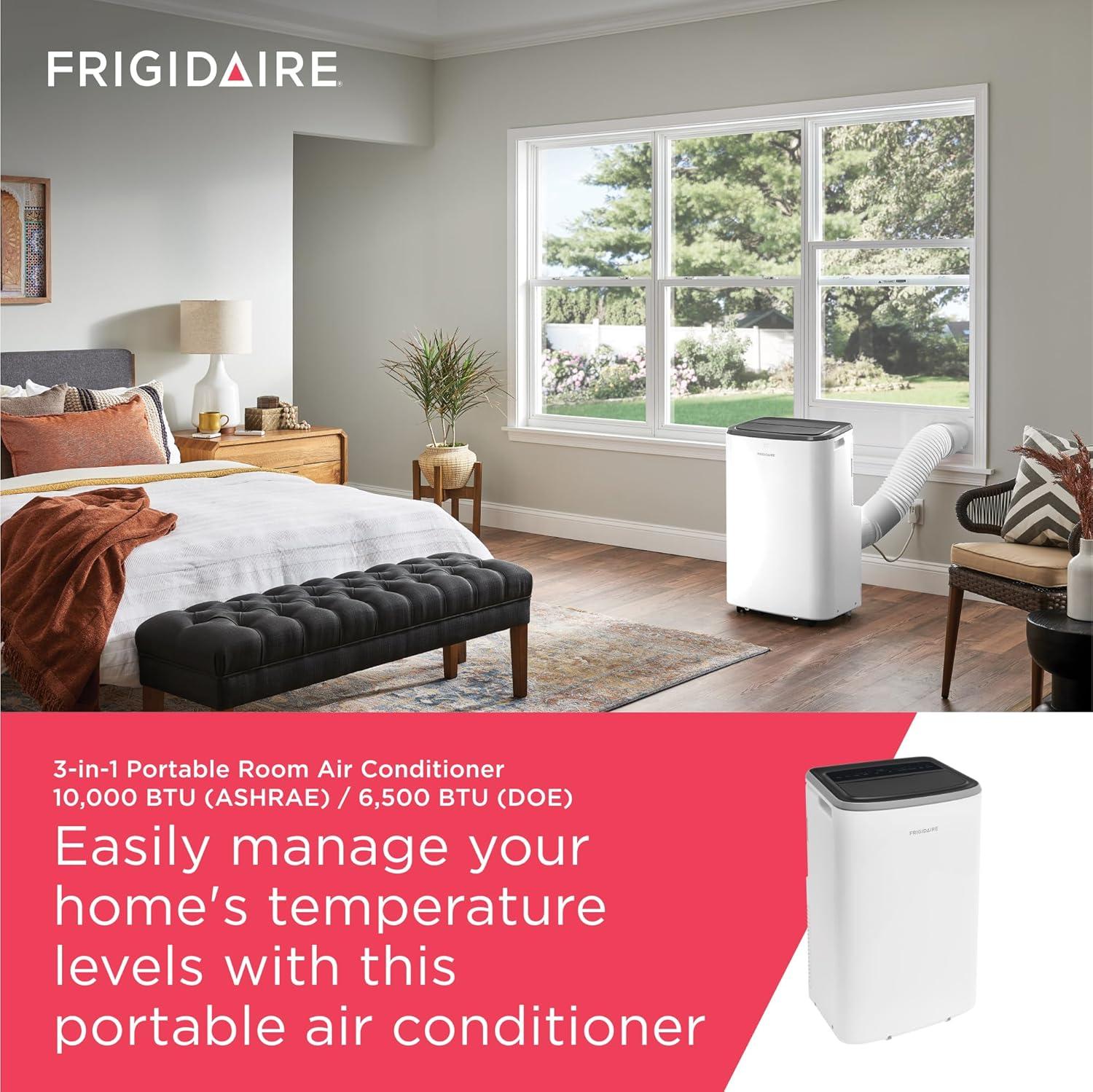 Frigidaire 3-in-1 Portable Room Air Conditioner 10,000 BTU (ASHRAE) / 6,500 BTU (DOE)