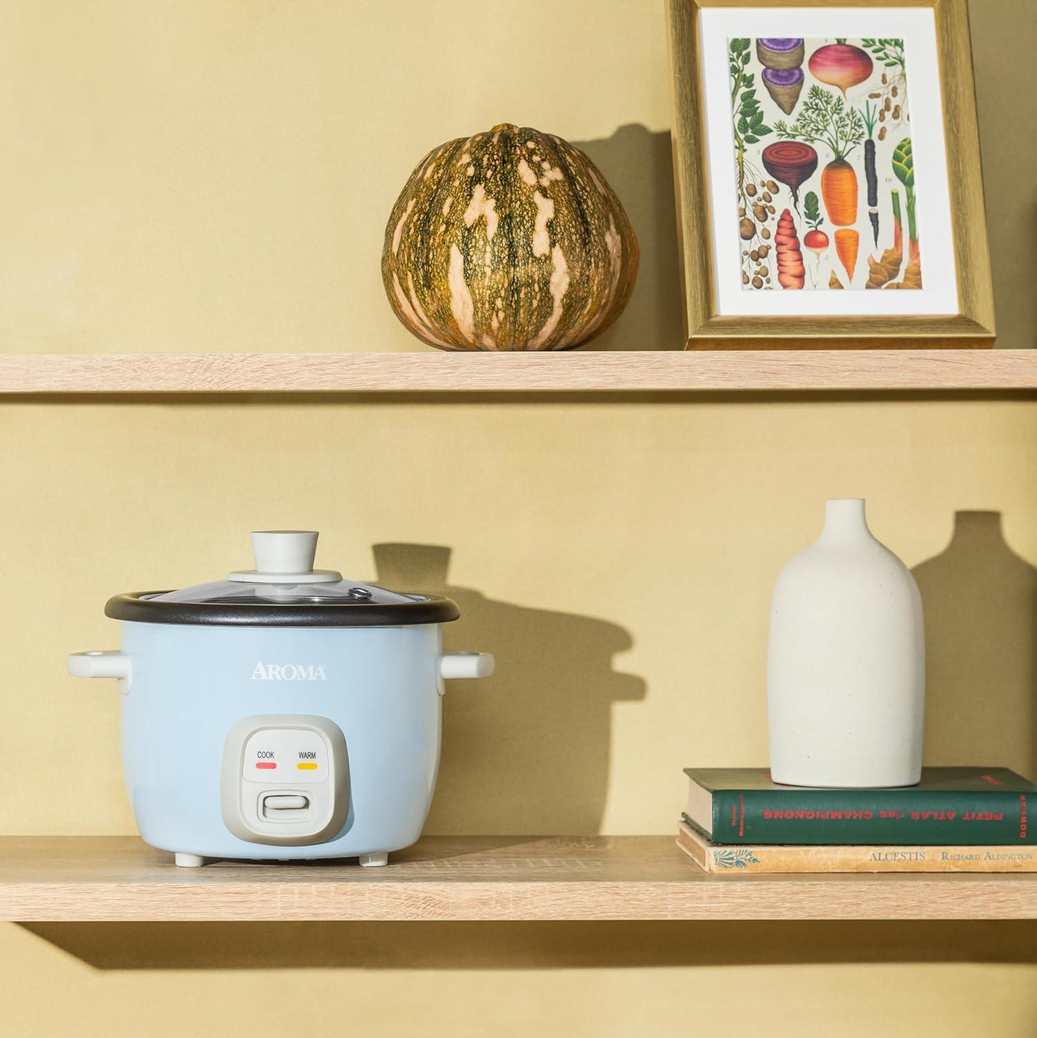 Aroma® 4-Cups (Cooked) / 1Qt. Rice & Grain Cooker, Blue