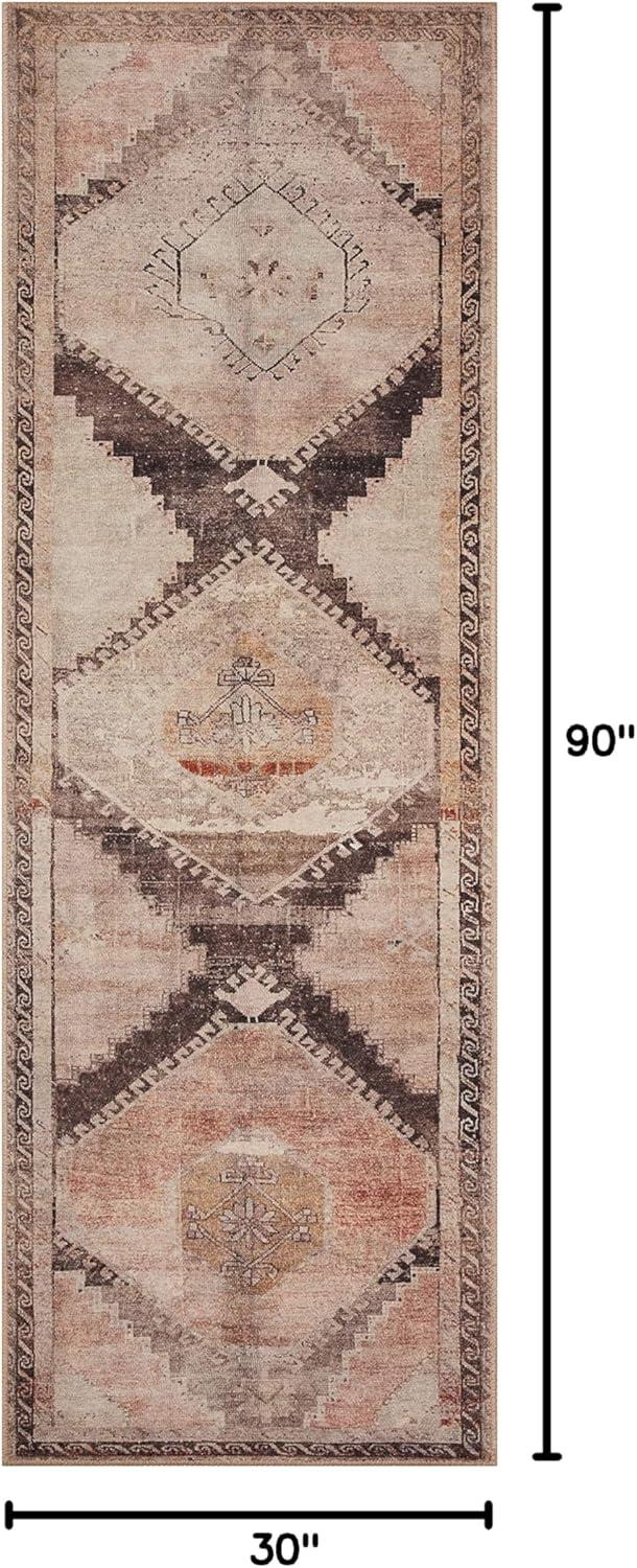 Loloi II Wynter Geometric Traditional Area Rug, Brown, 2'.6" x 7'.6"