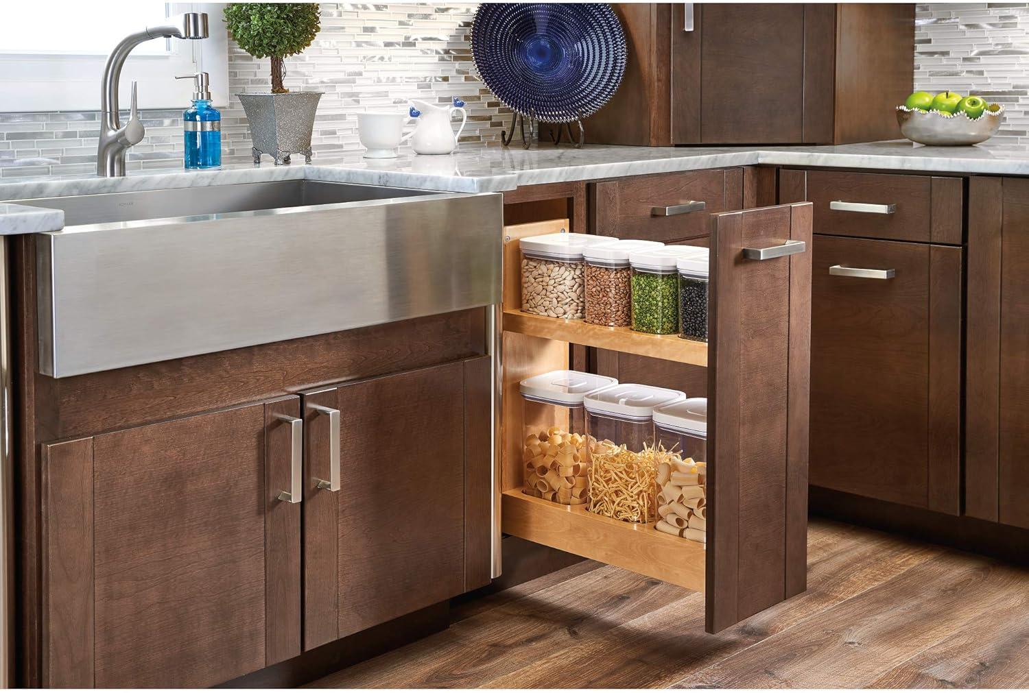 Rev-A-Shelf Rev-A-Shelf Wood Base Cabinet OXO Pull Out Organizer with Soft Close