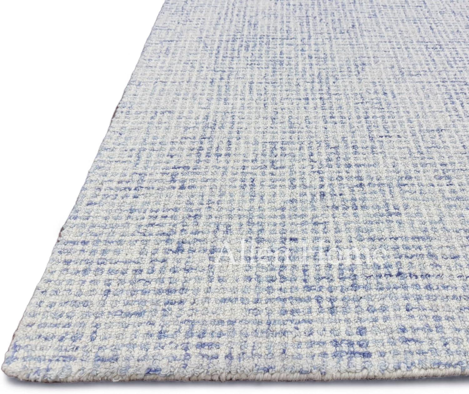 Rowe Handmade Tufted Ivory/Blue Rug