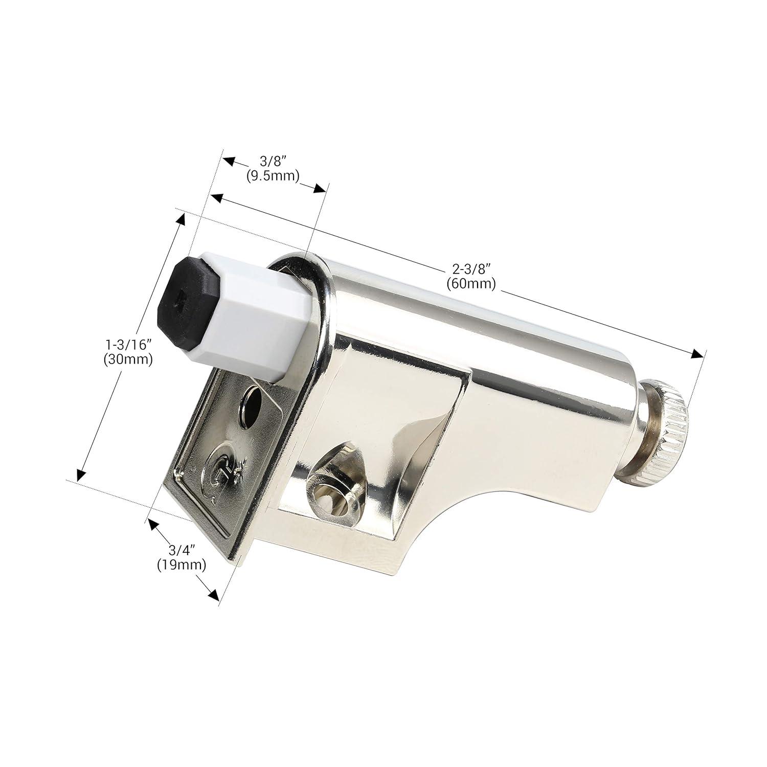 25 Pack ZRQarq Hardware Soft Close Damper for Cabinet Doors/Compact/SoftClose Cabinet Adapter/Hardware/Hinge Polished Finish, SCD103