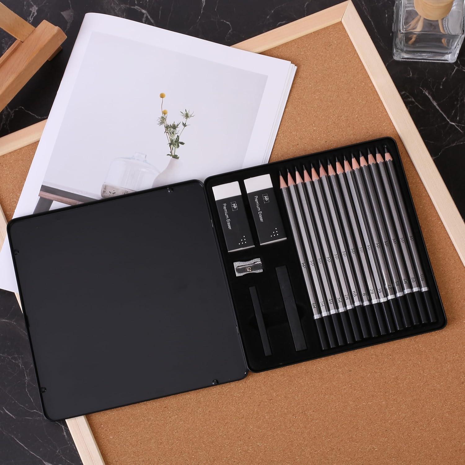 Mr. Pen- Sketch Pencils for Drawing, 19 pcs, Drawing Pencils for Sketching with Graphite Sticks