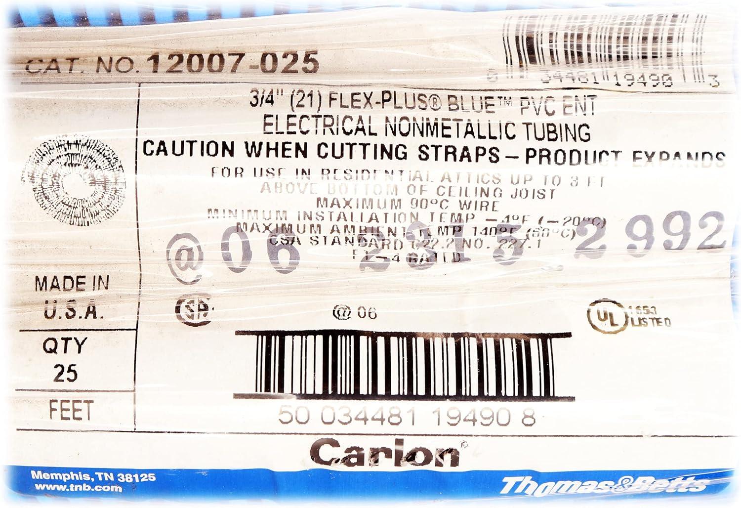 25 ft Blue Flexible Nonmetallic Electrical Tubing Coil