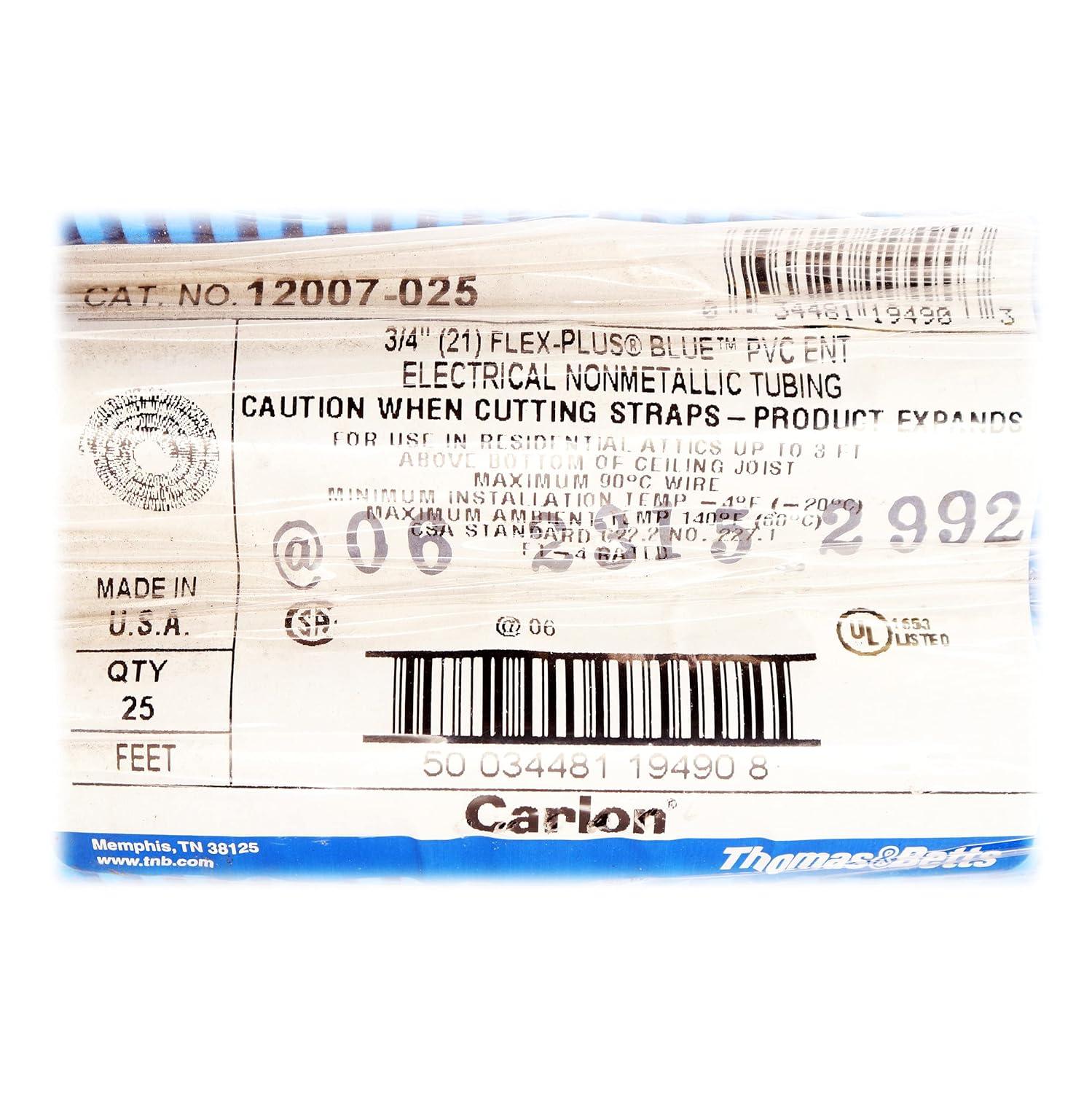 25 ft Blue Flexible Nonmetallic Electrical Tubing Coil