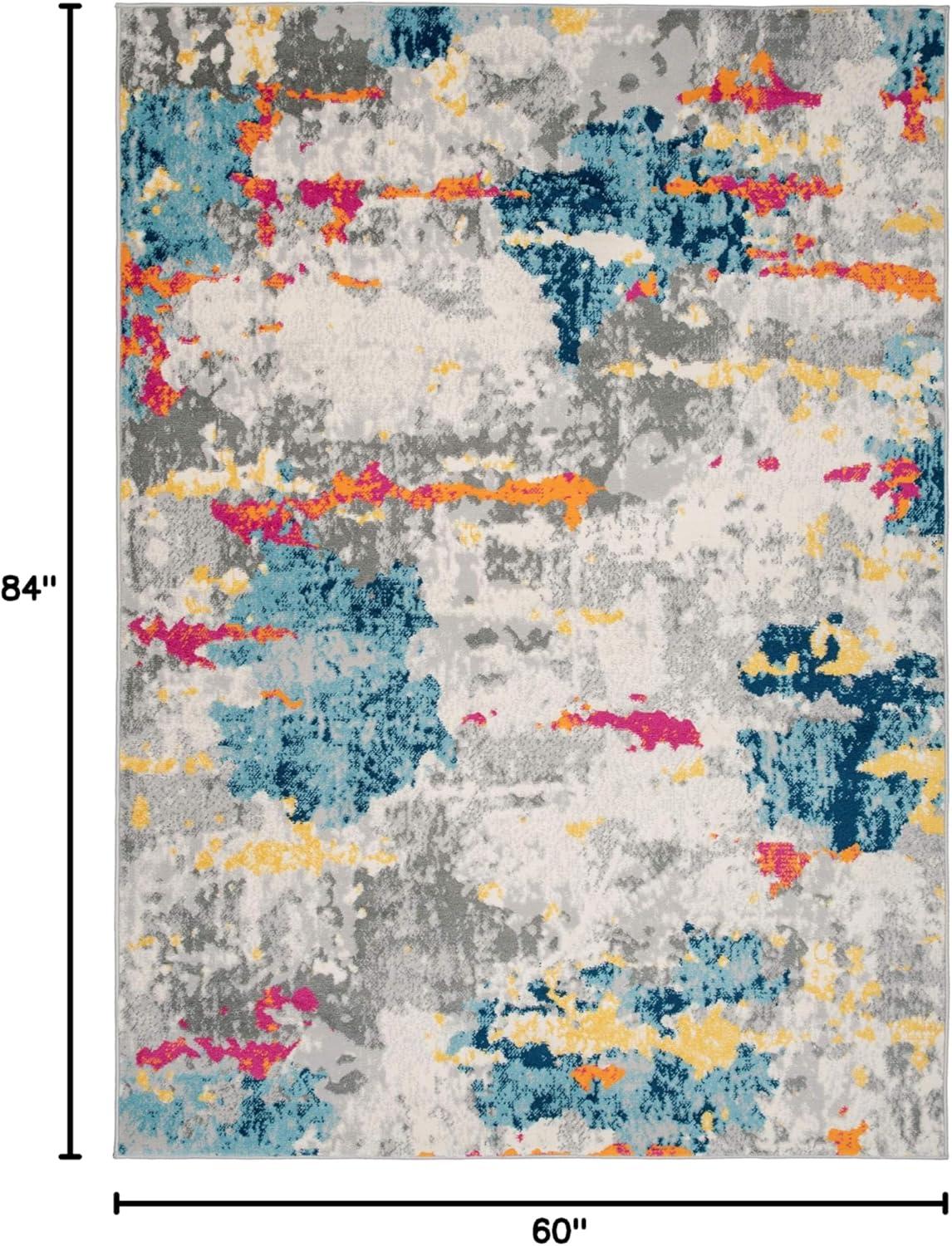 World Rug Gallery Distressed Abstract Pattern Area Rug