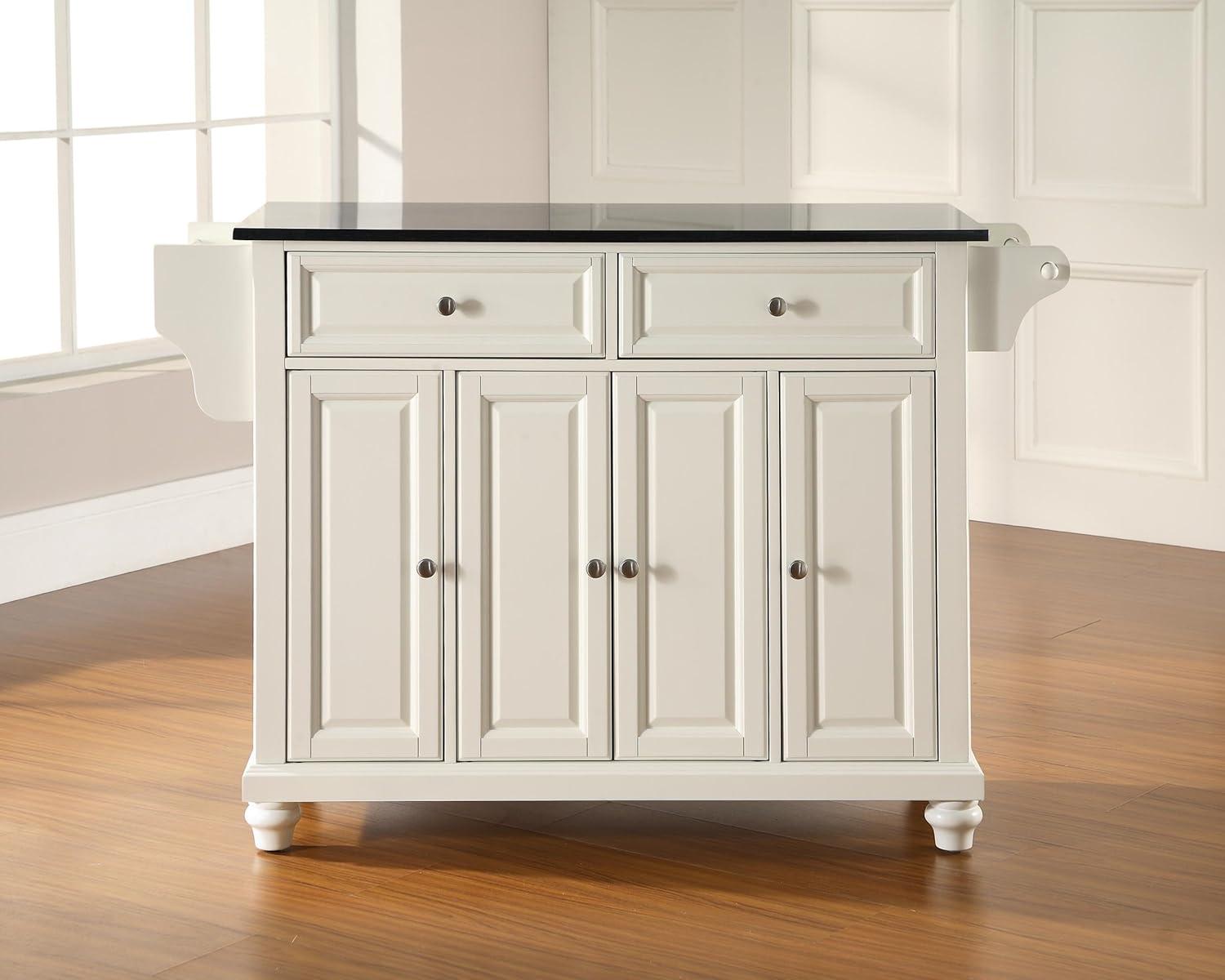 Cambridge Black Granite Top Full Size Kitchen Island/Cart - Crosley