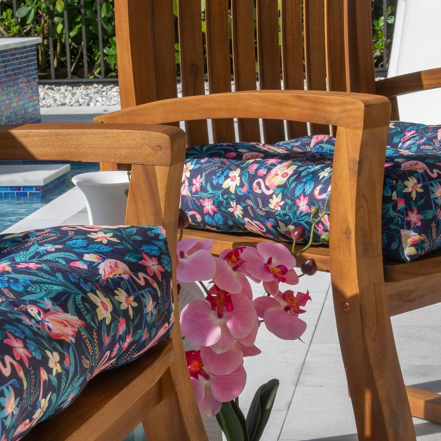 Vera Bradley Vera Bradley by Classic Accessories Water-Resistant Patio Chair Cushions (Set of 2)