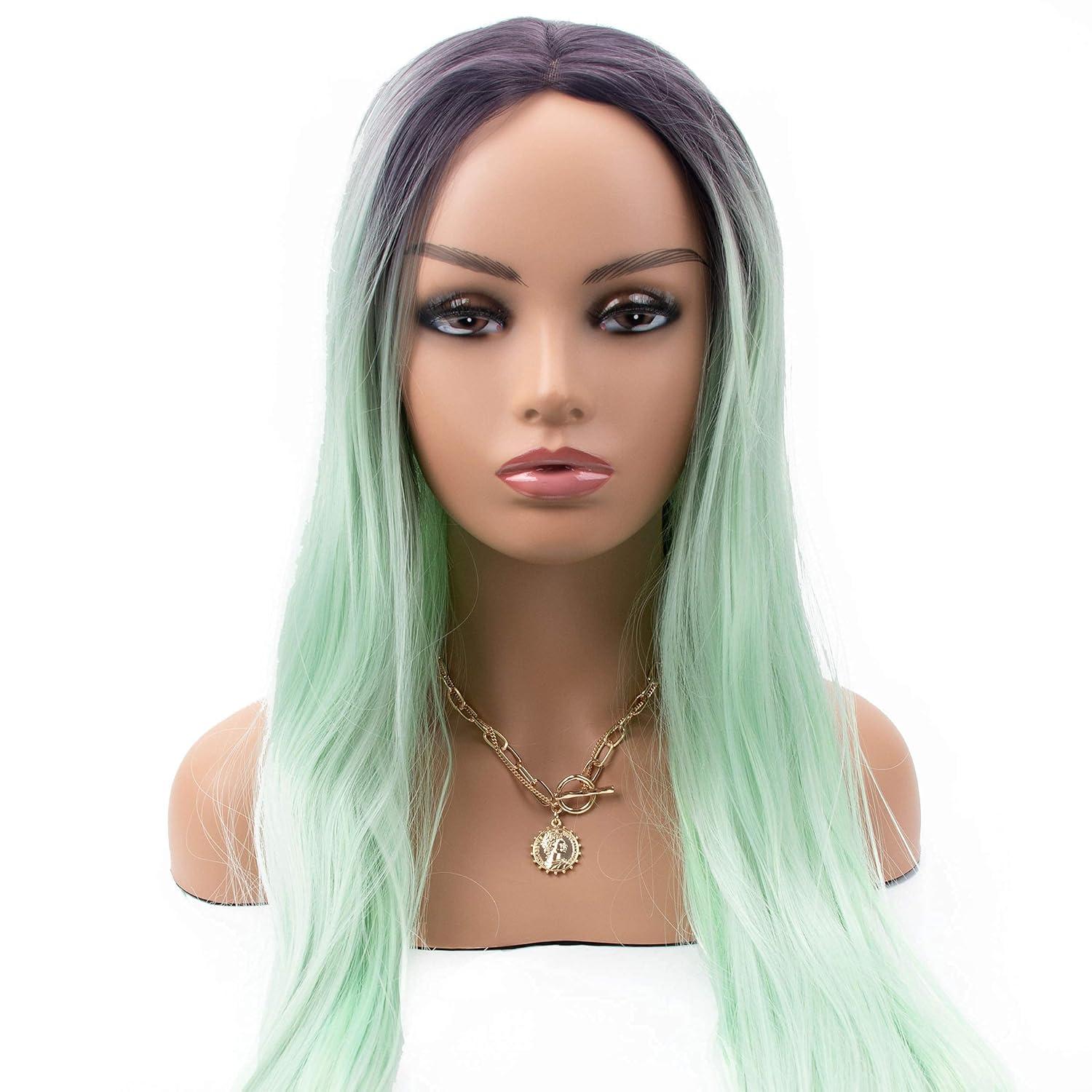 Mannequin PVC Manikin Head Realistic Mannequin Head Bust Wig Head Stand for Wigs Display Making Styling PMH-DC487-BS