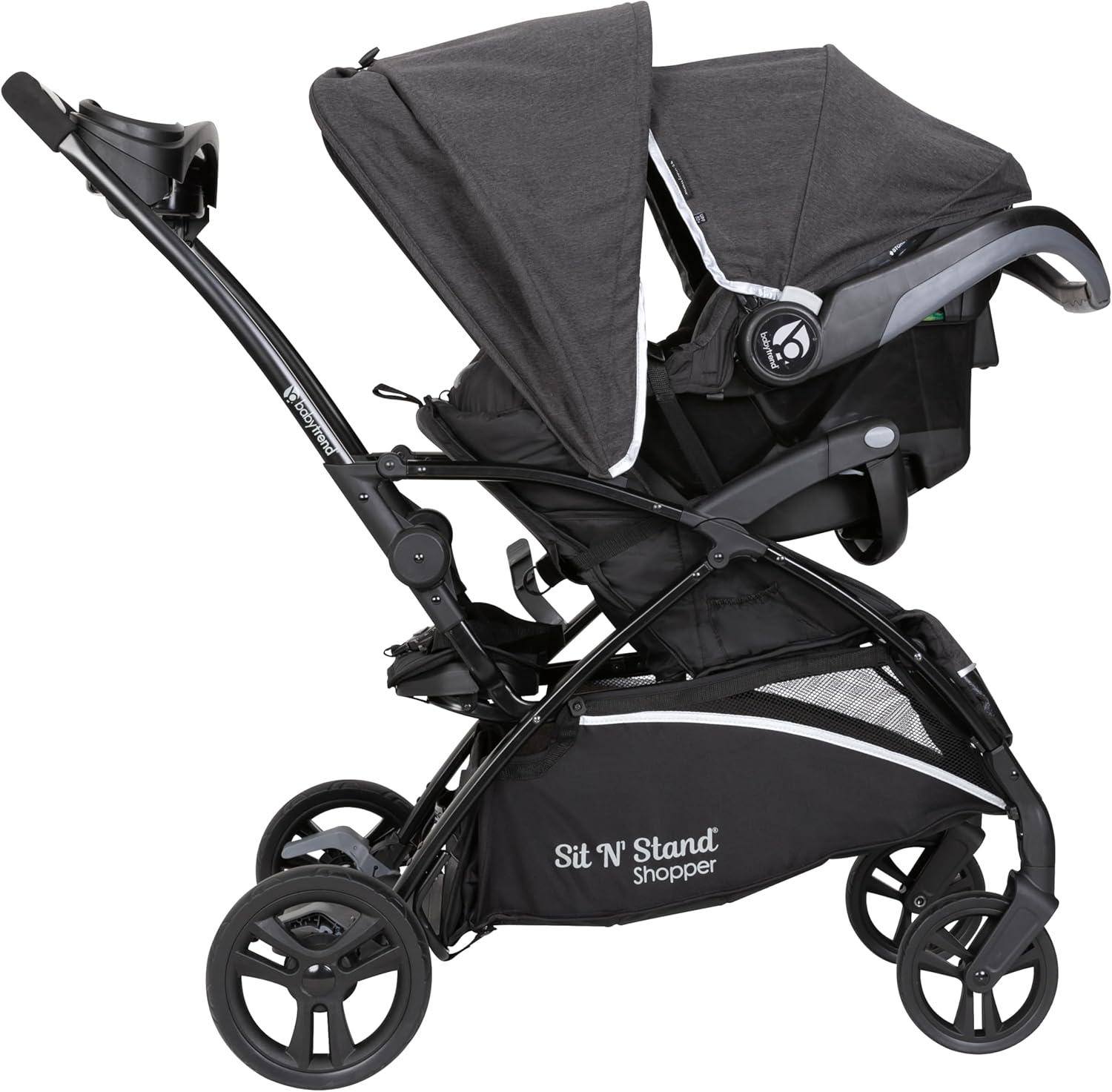 Baby Trend Sit N' Stand 5-in-1 Shopper Stroller Travel System - Gray
