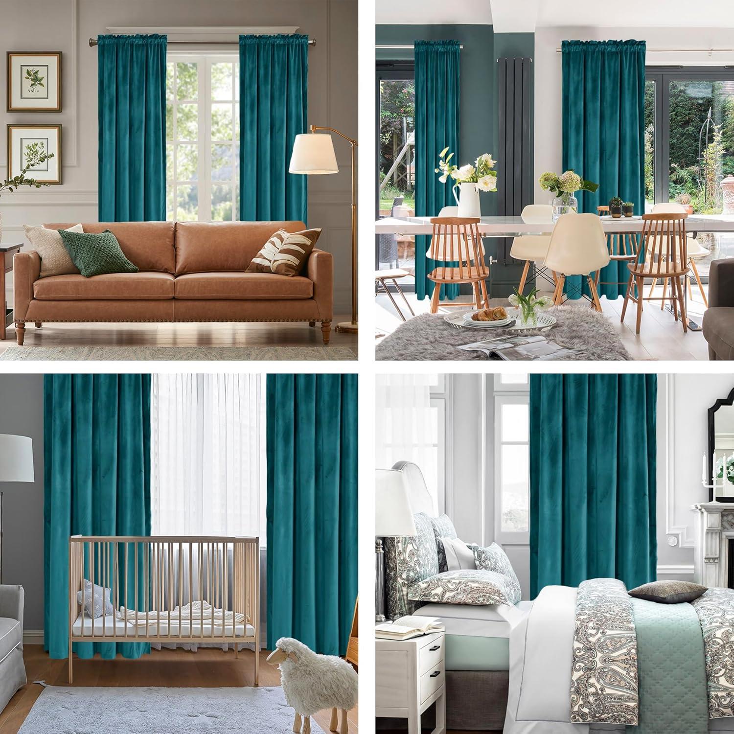 Frifoho Polyester Room Darkening Curtain Pair (Set of 2)