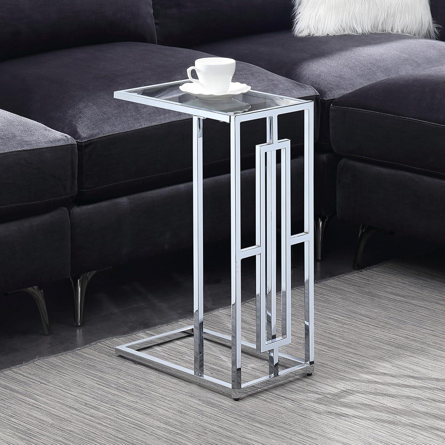 Convenience Concepts Town Square Chrome C Table