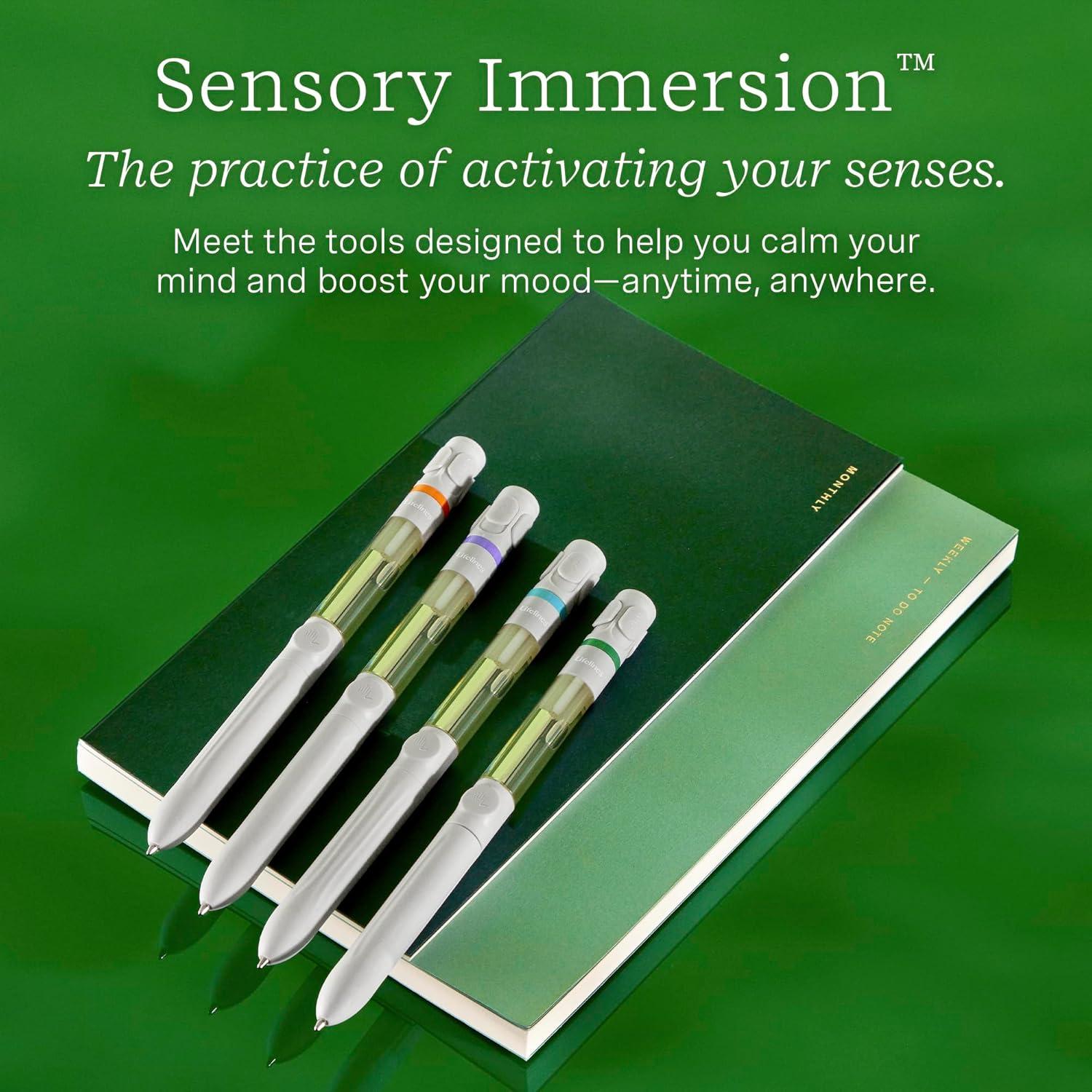 Lifelines Citrus Grove Essential Oil Blends with Pen Diffuser: Aromatherapy Gift Set, No Battery Required