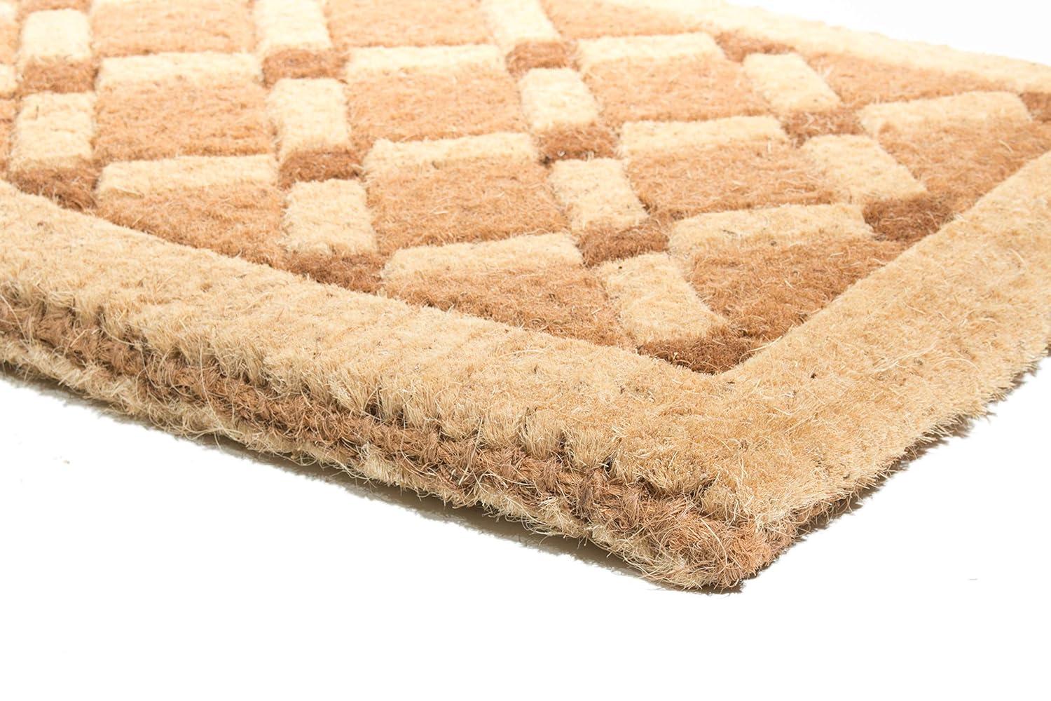 Imports Decor Coir Doormat, Cross Board, 18-Inch by 47-Inch