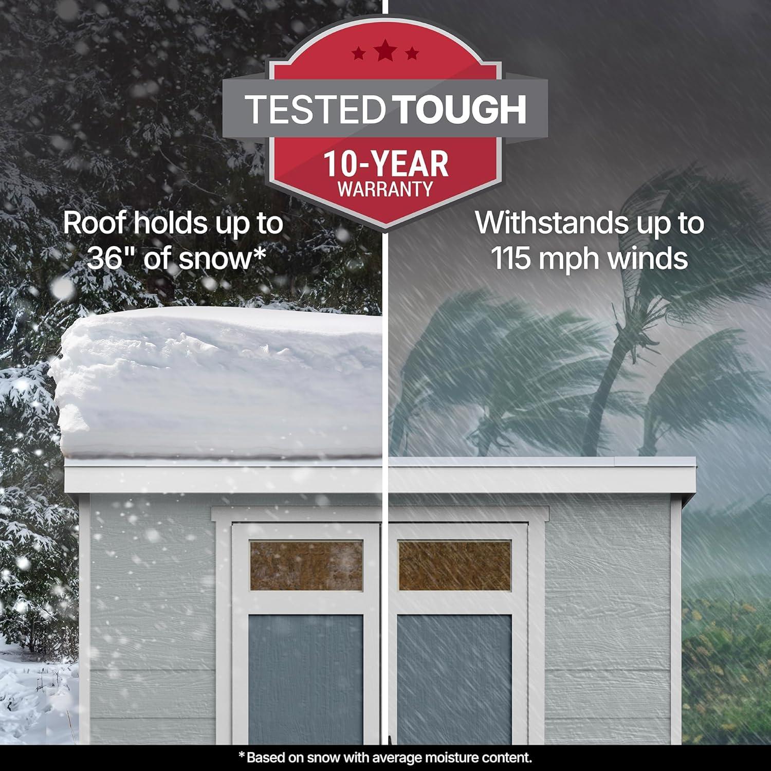 Handy Home Highland 8 ft. W x 6 ft. D Storage Shed