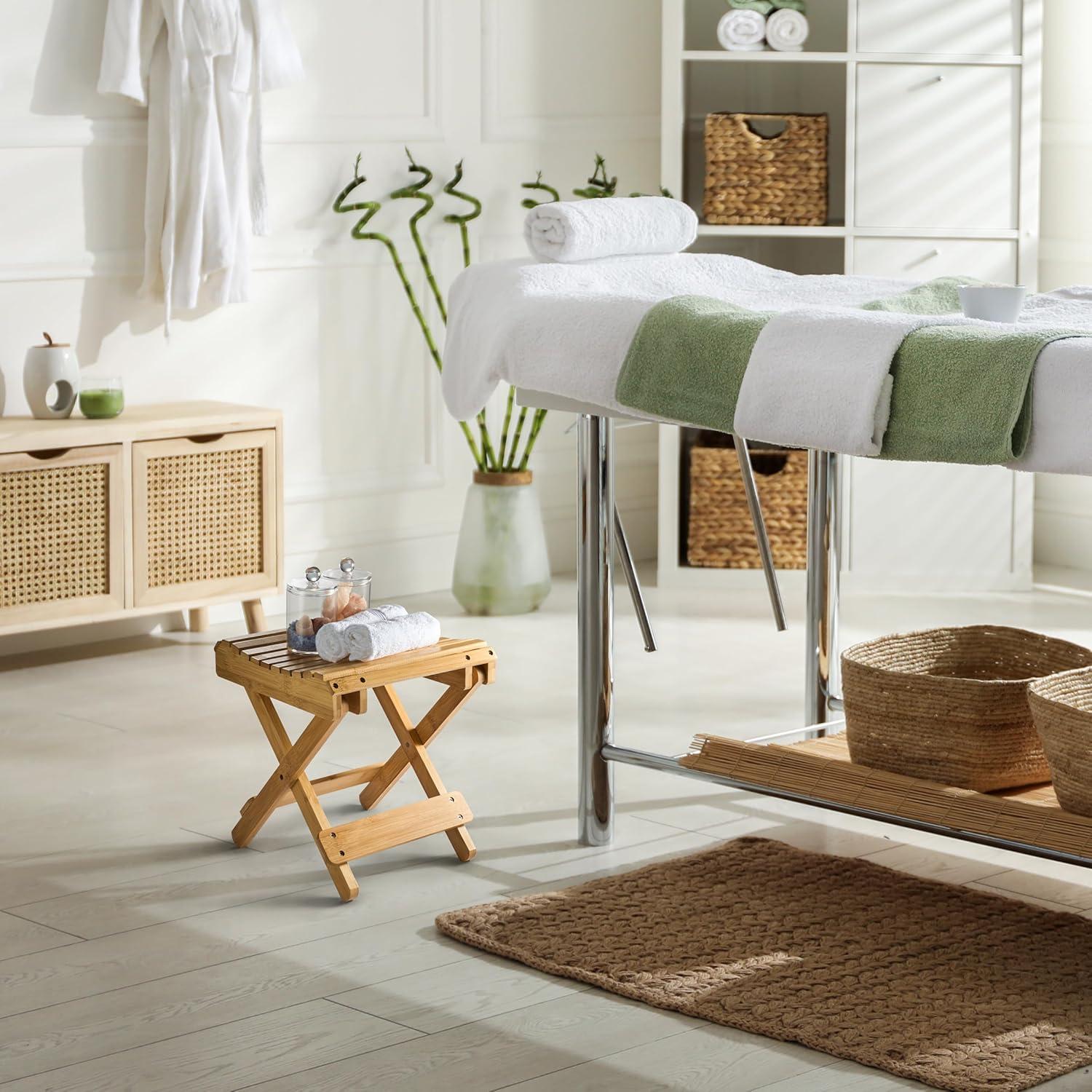 Sorbus Sorbus Bamboo Folding Step Stool Bench