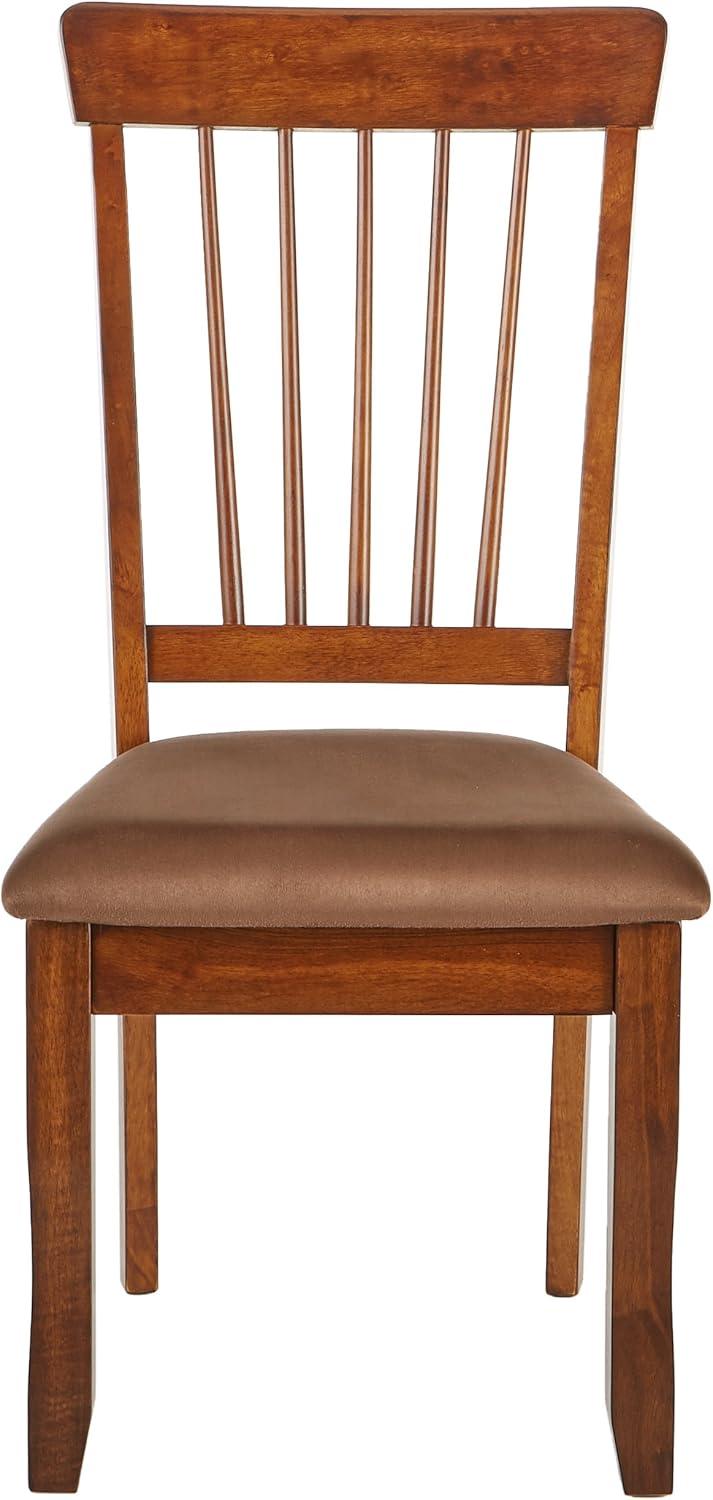 Earland Berringer 18" Rustic Dining Chair With Cushions, 2 Count, Brown