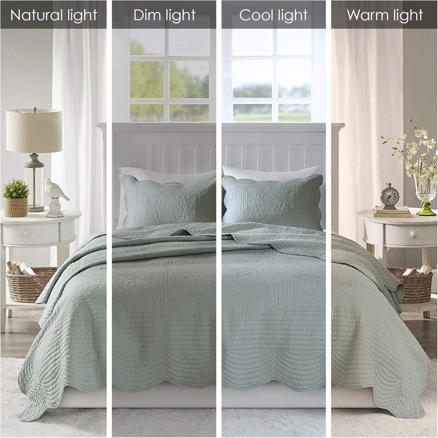 Tuscany Scalloped Edge Quilt Set