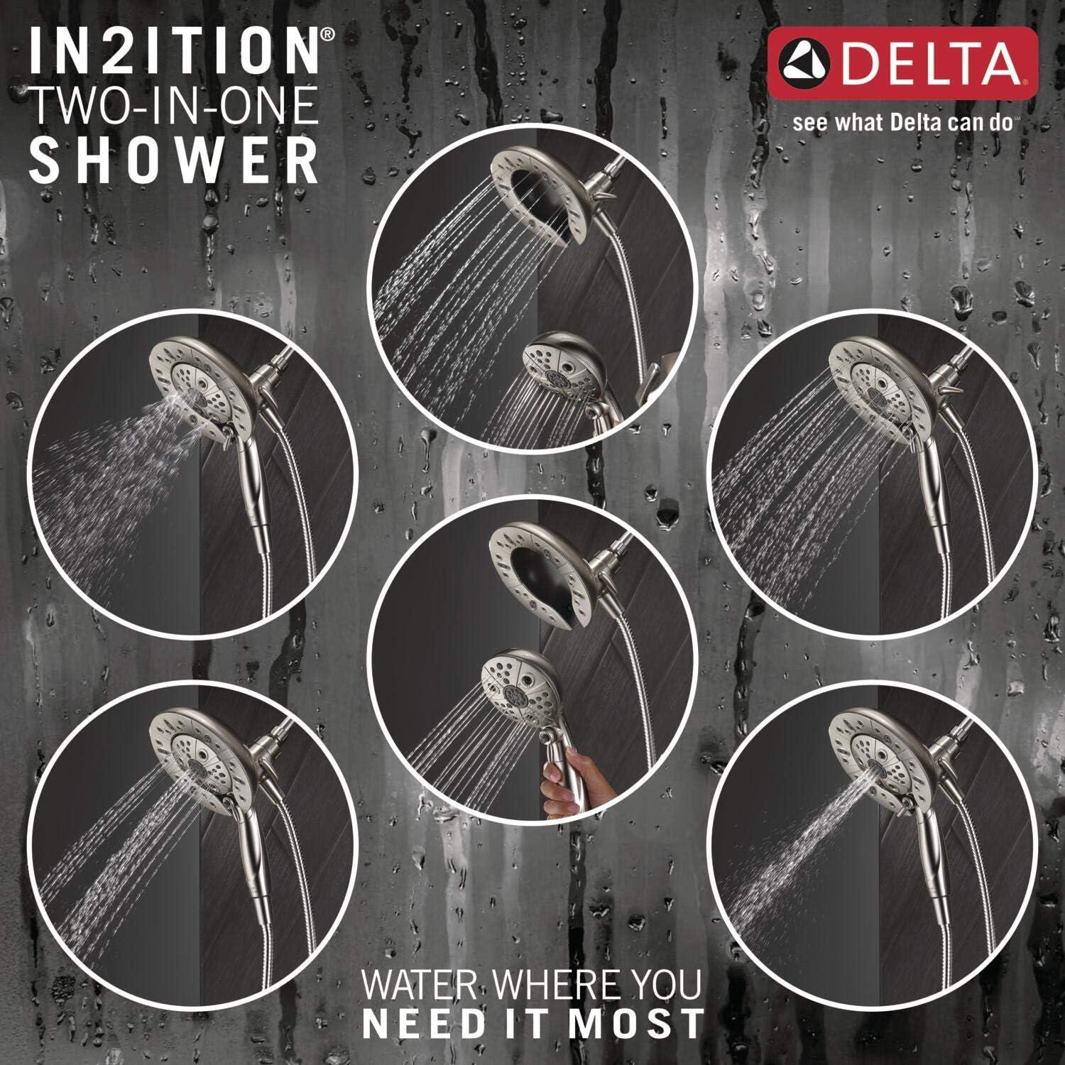 Vesna Single-Function Tub Shower Faucet Set, Shower Trim Kit with In2ition Shower Head and Valve