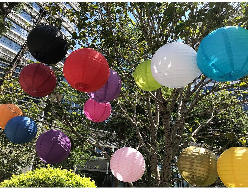 White Paper Lantern Set for Hanging Decor, Various Sizes