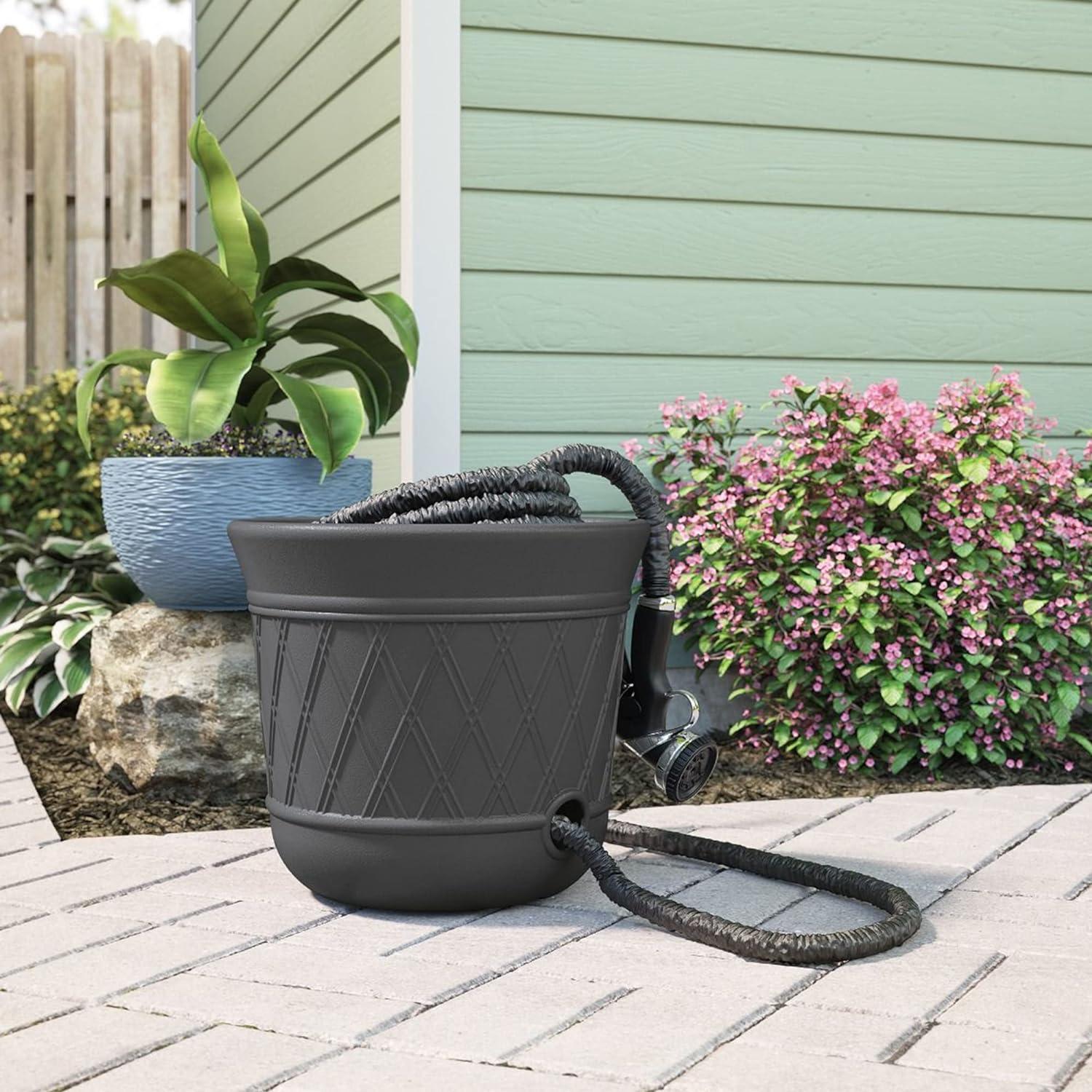 Suncast Plastic Stand Hose Pot